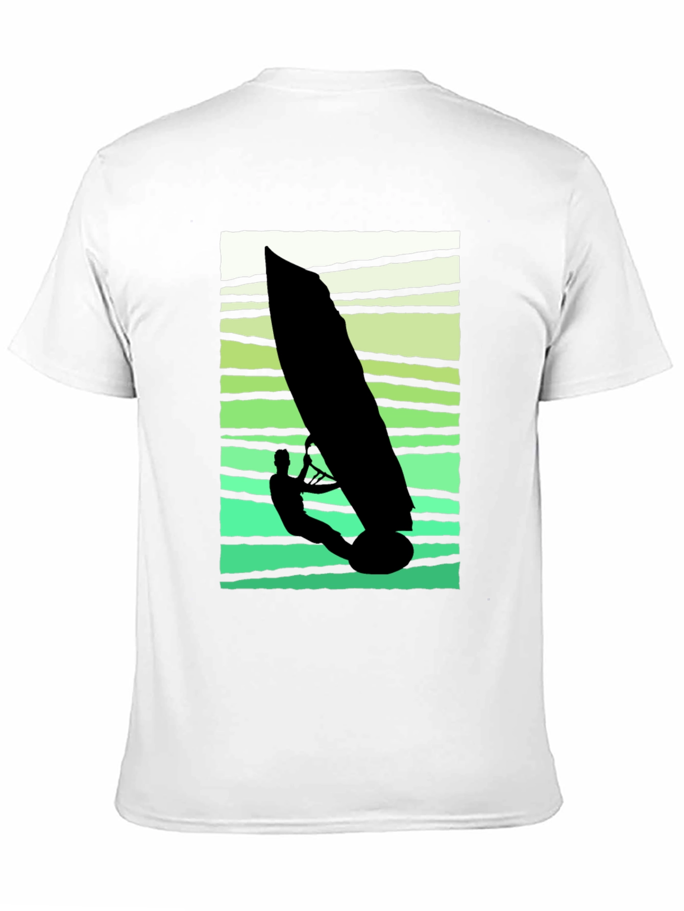 Black Windsurfer Graphic Tee - Cool Summer Vibes view 11