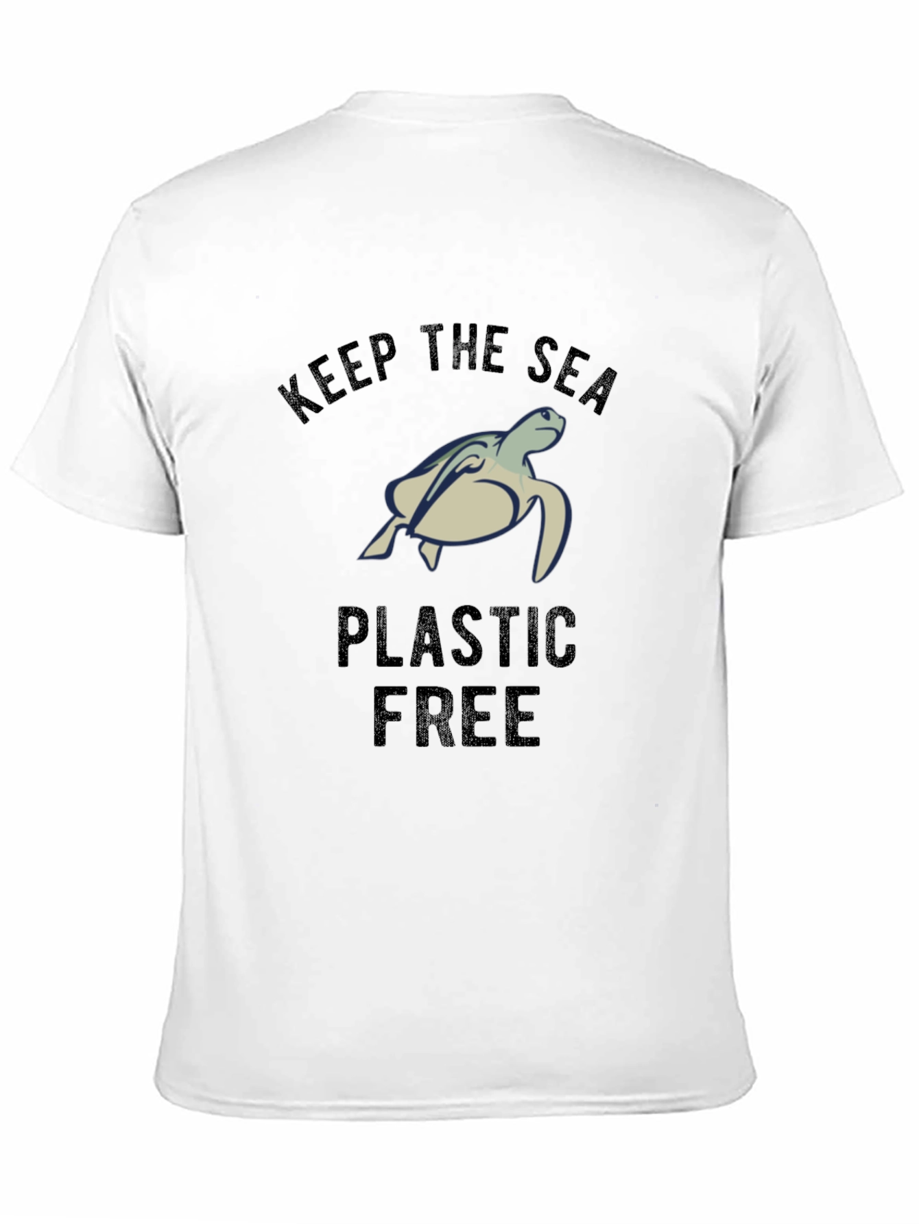 Black Keep The Sea Plastic Free T-Shirt view 11