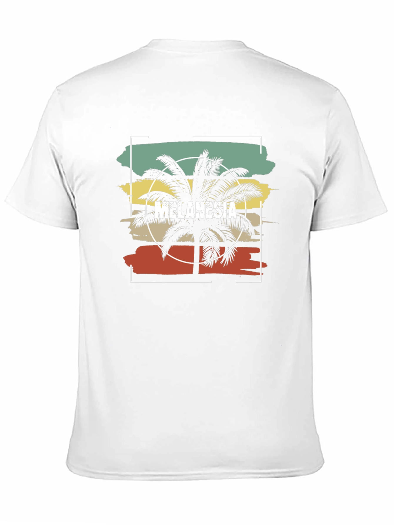 Black Melanesia Palm Tree T-Shirt - Vintage Style view 11