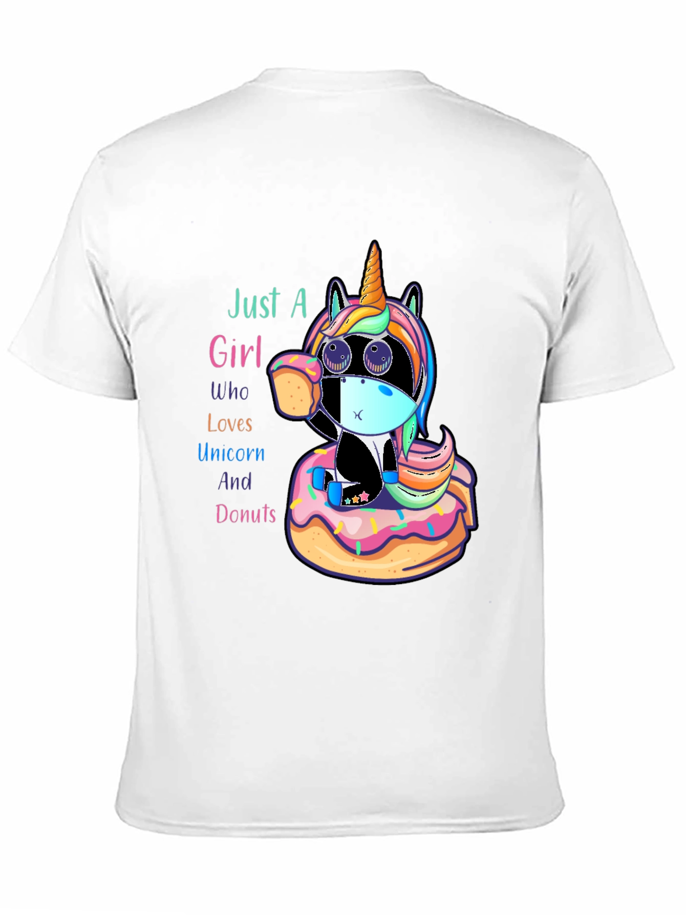 Black Unicorn & Donuts Graphic Tee view 11