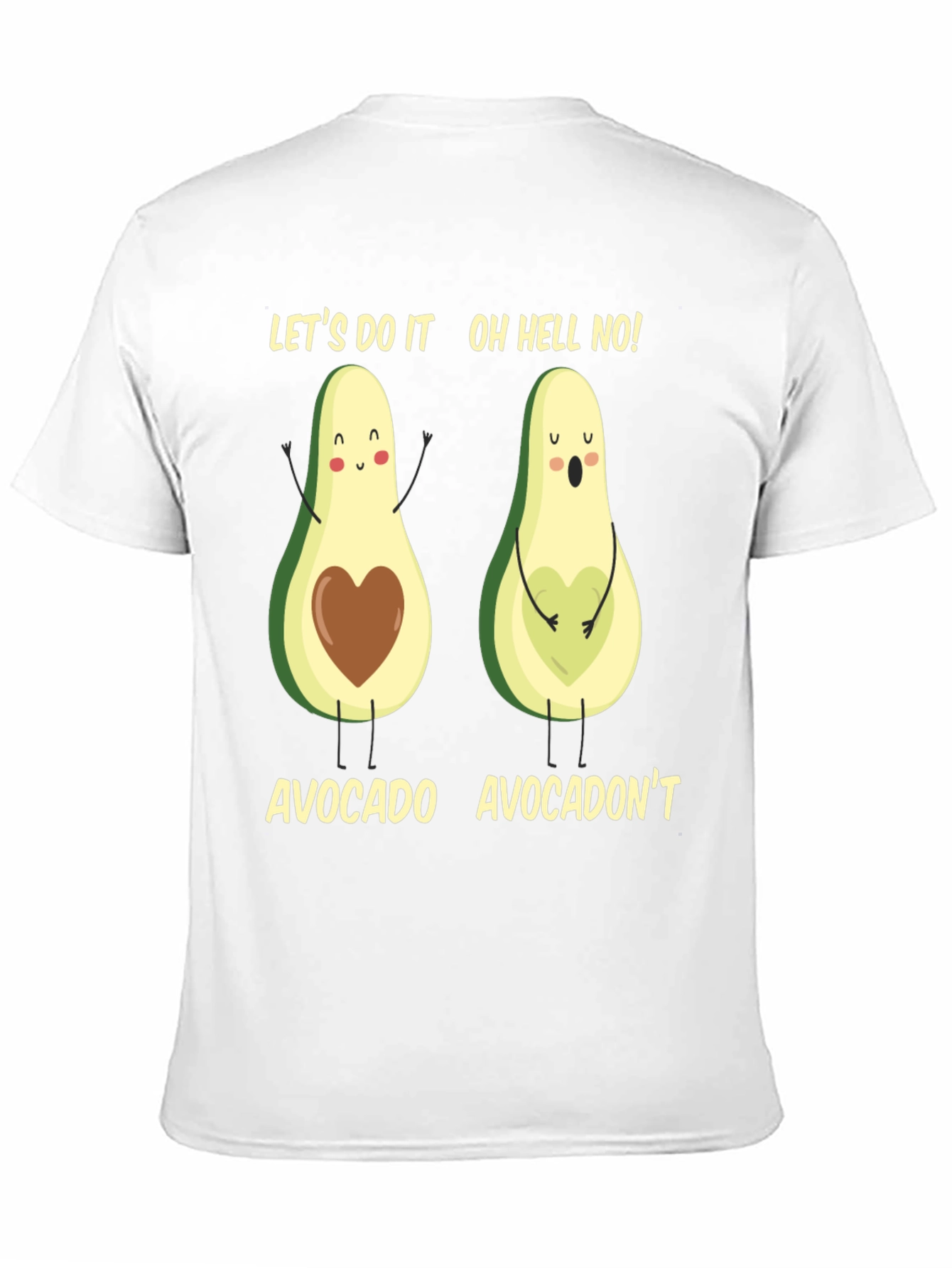 Black Avocado Pun T-Shirt: Let's Do It! Avocadon't! view 11