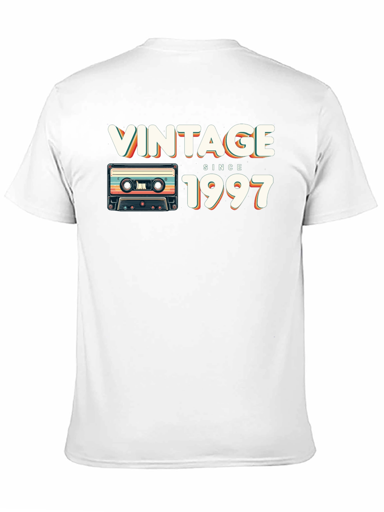 Black Vintage Since 1997 Cassette Tape Graphic T-Shirt view 11