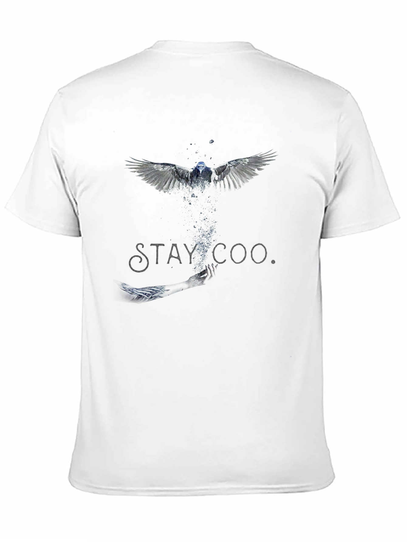 Black Stay Cool Bird Graphic Black T-Shirt view 11