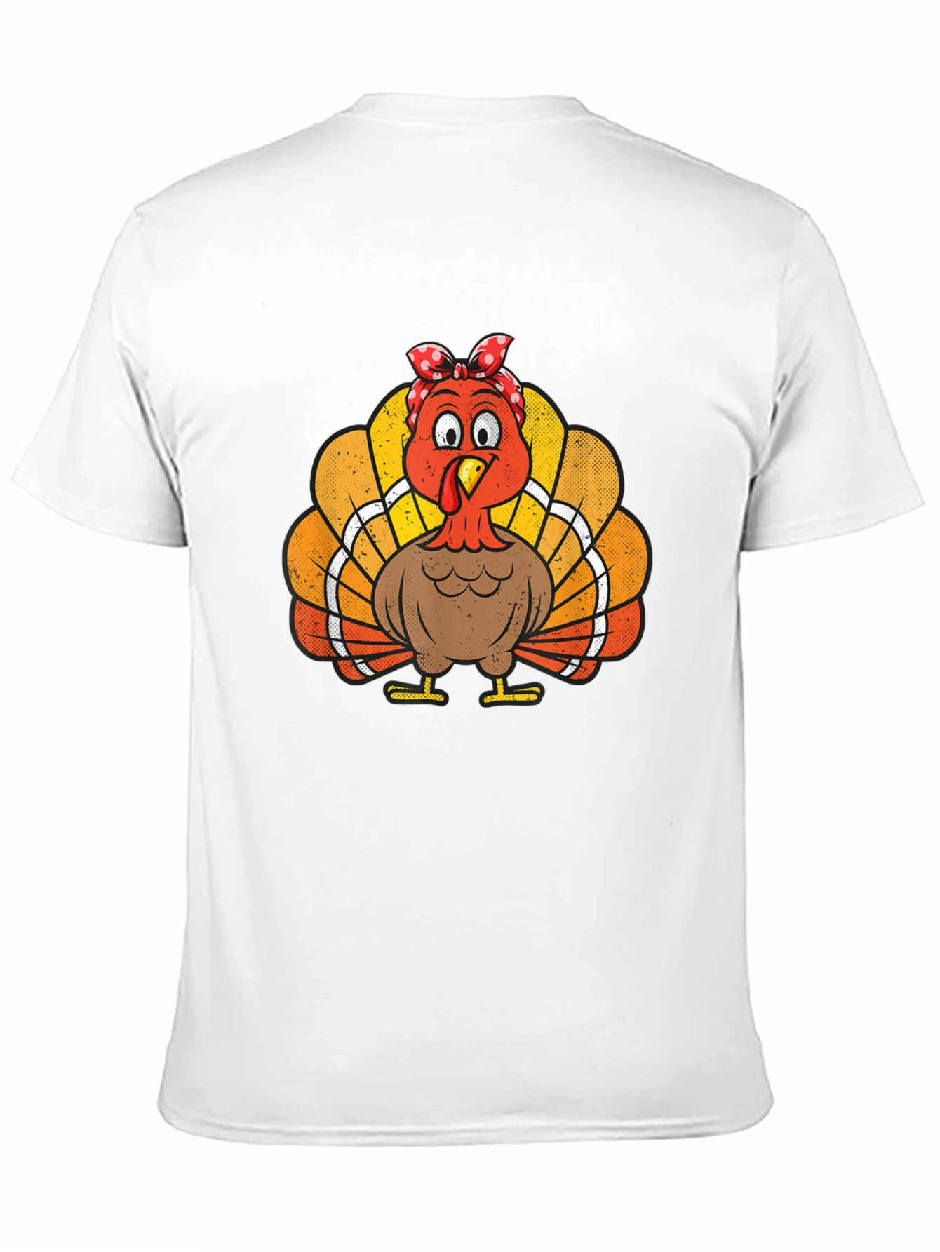 Black Thanksgiving Turkey Bandana T-Shirt view 11