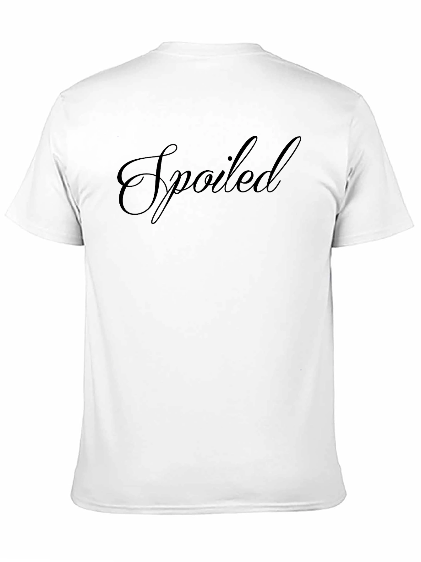 Black Spoiled Black T-Shirt - Stylish Graphic Tee view 11