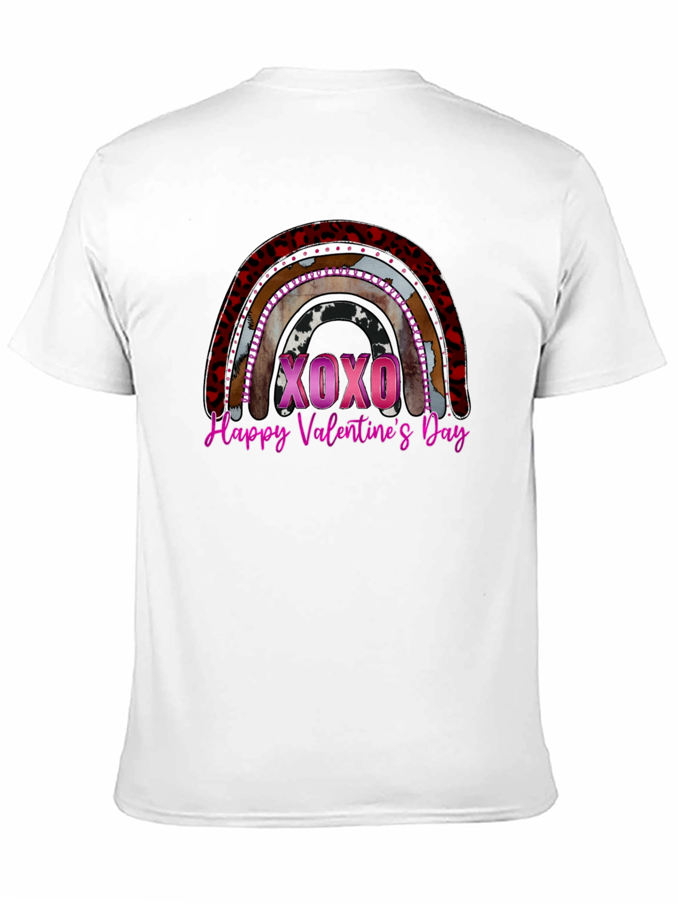 Black Valentine's Day Rainbow Graphic Tee view 11