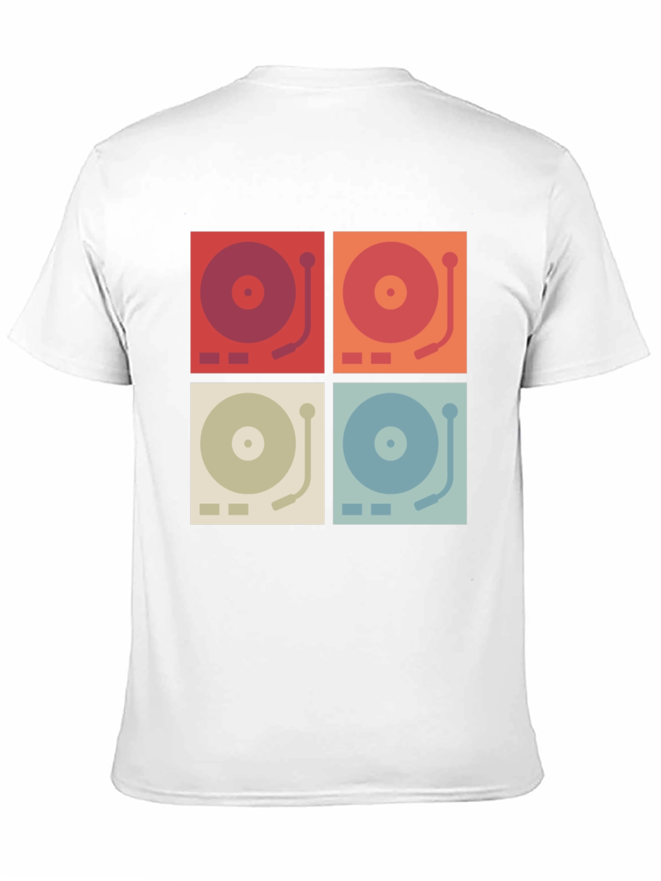 Black Retro Turntable Graphic Tee view 11