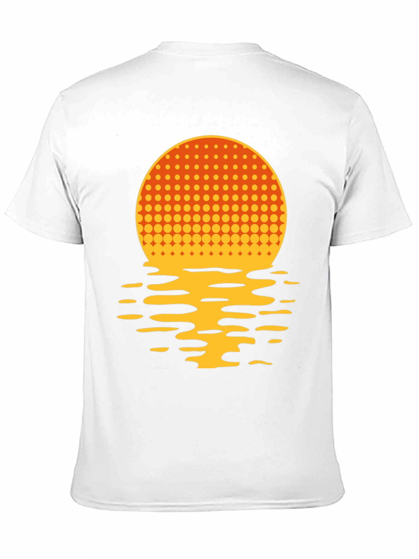 Black Sunset Reflection Graphic T-Shirt view 11