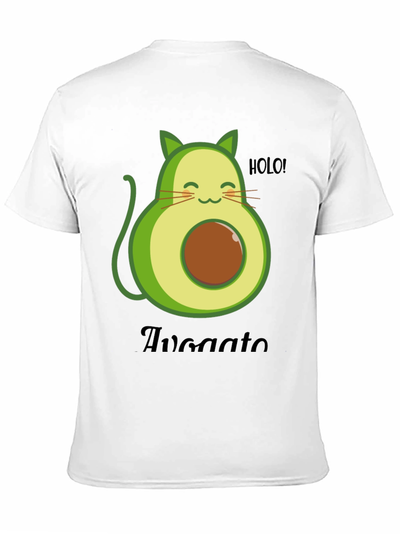 Black Avocato T-Shirt - Avocado Cat Pun Tee view 11