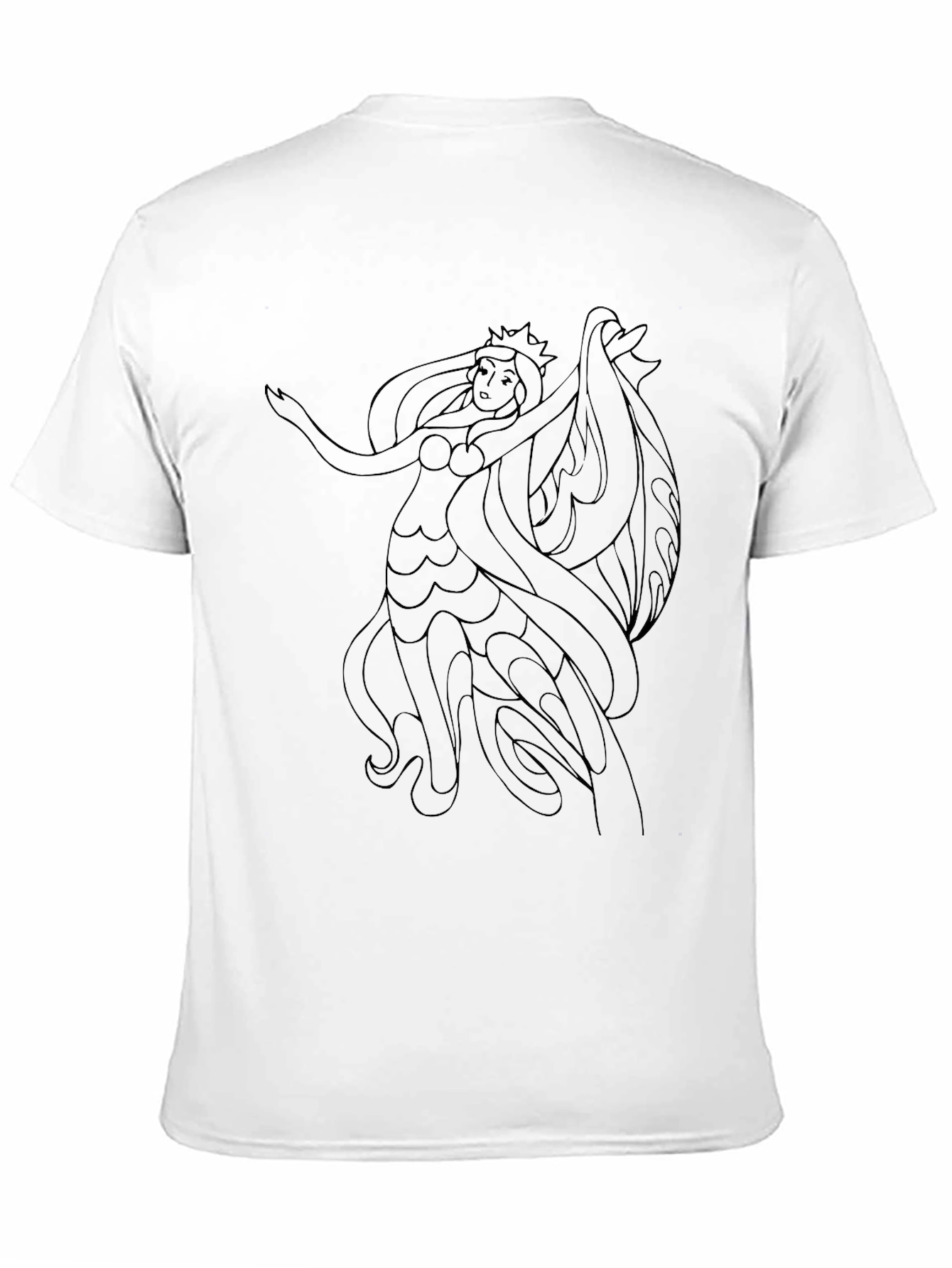 Black Black T-Shirt with Siren Graphic Tee view 11