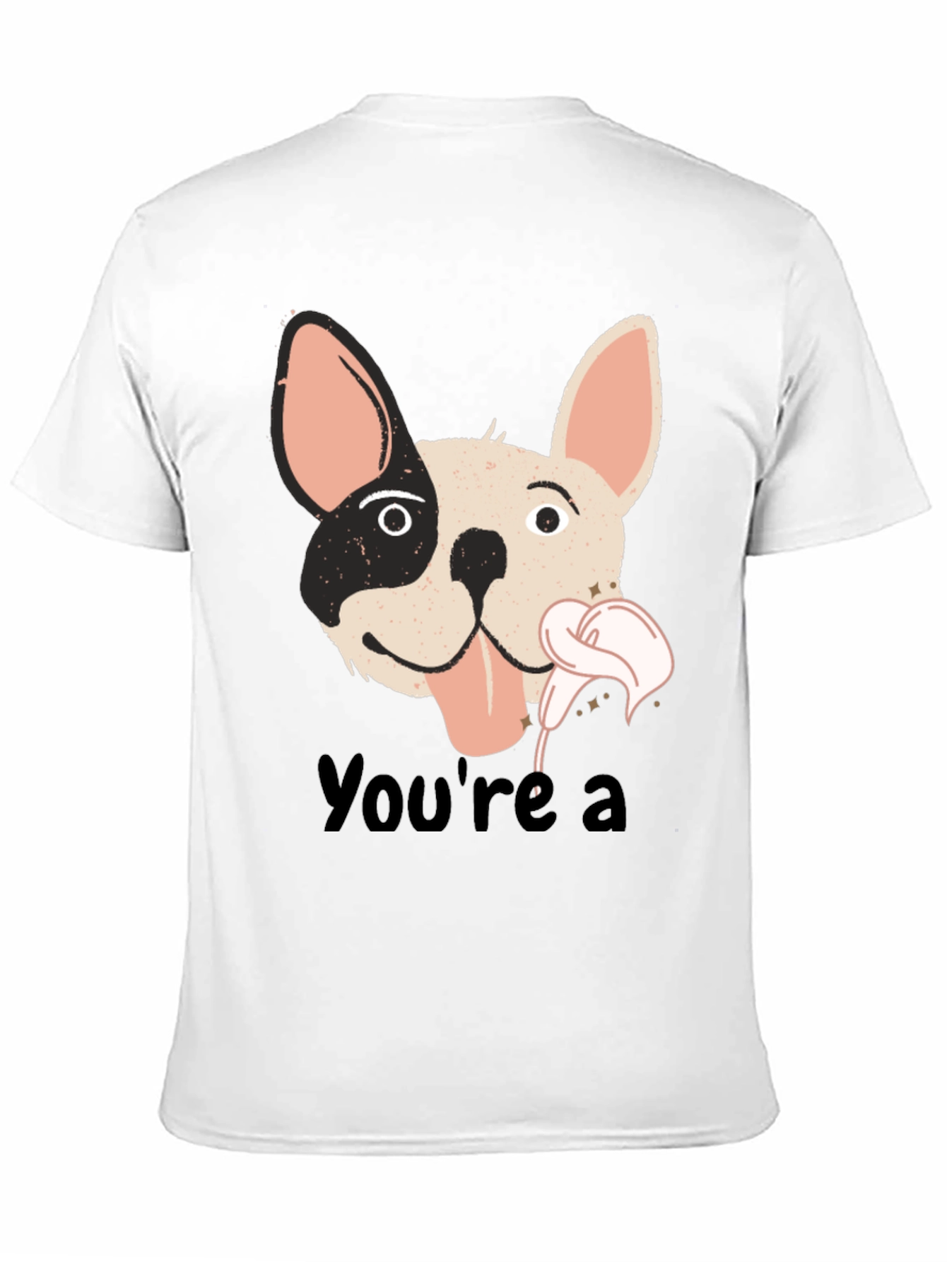 Black You're a Dog T-Shirt - Black Cotton Blend view 11