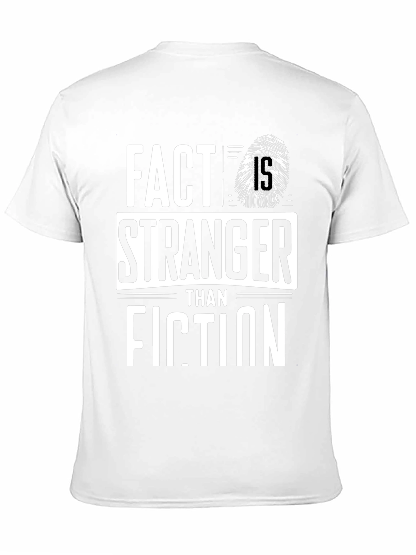 Black Fact Stranger Than Fiction Graphic Tee view 11
