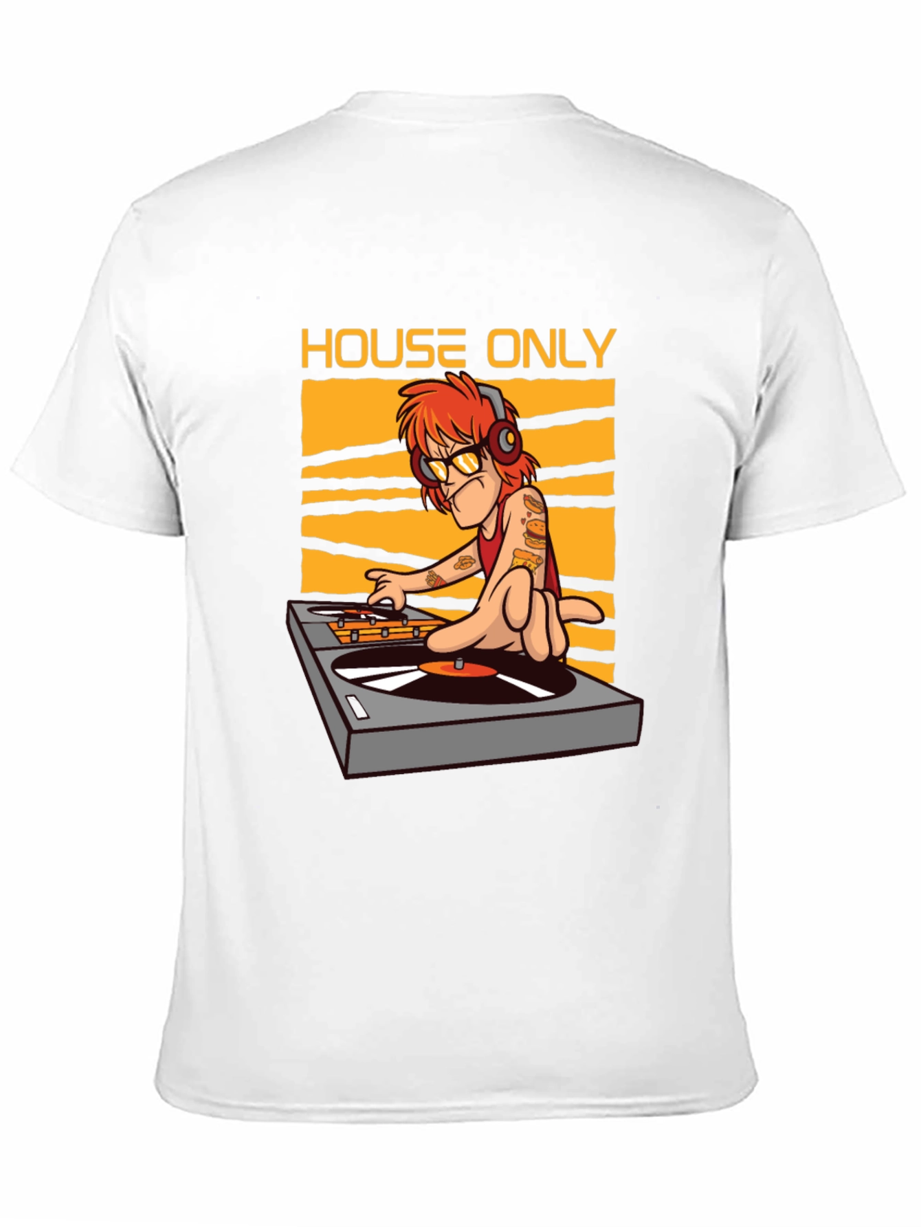 Black House Music DJ Graphic T-Shirt view 11