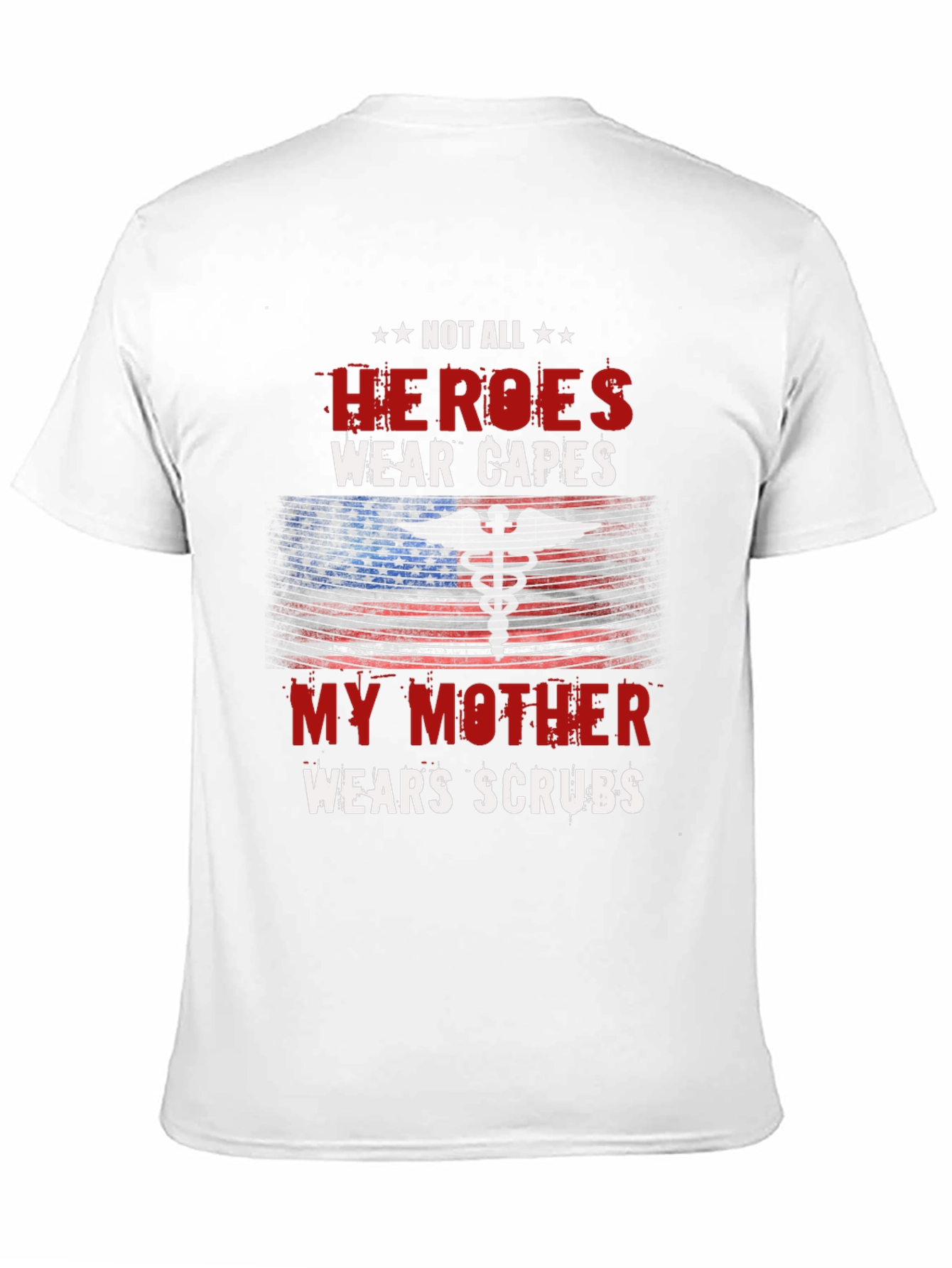 Black Hero Mother Nurse T-Shirt - Medical Scrubs Apparel view 11