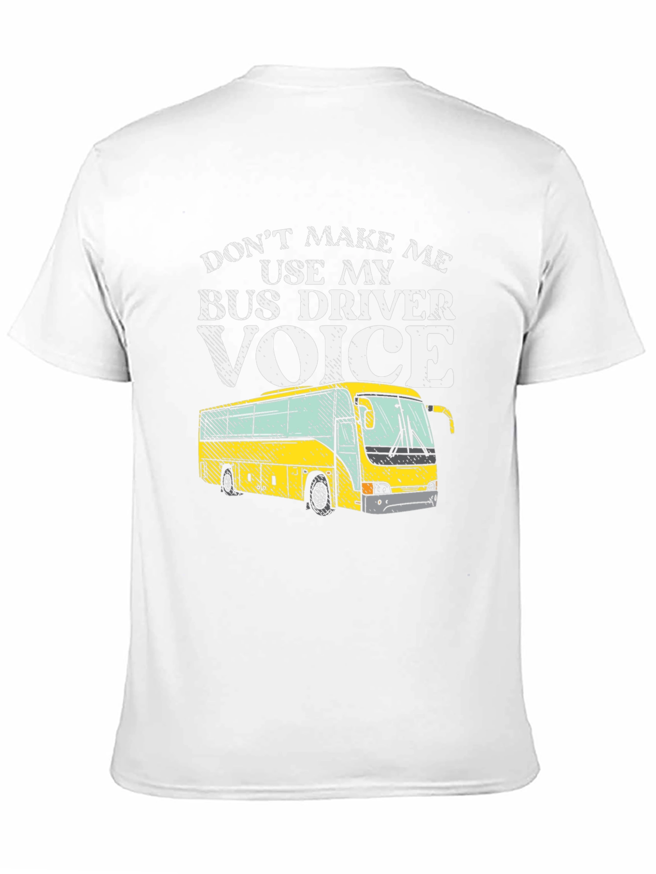 Black Bus Driver Voice T-Shirt - Funny Graphic Tee view 11