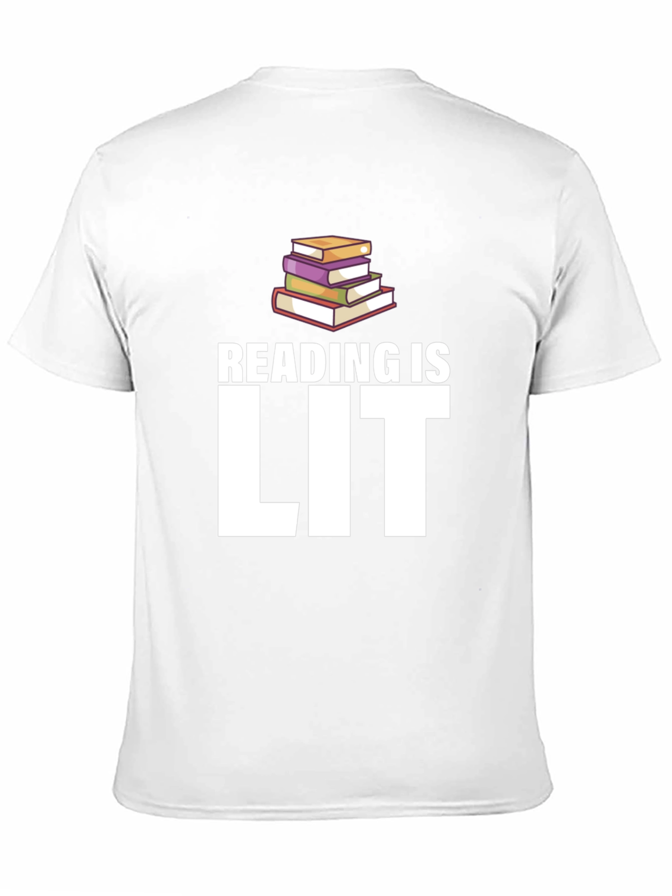 Black Reading is Lit Graphic Tee - Black Cotton T-Shirt view 11