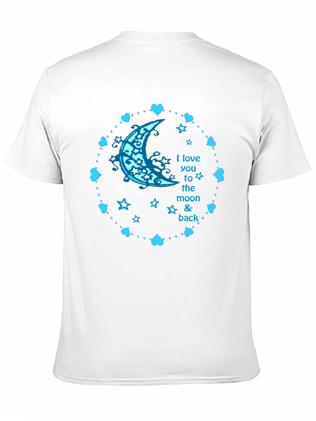 Black I Love You to the Moon & Back T-Shirt view 11