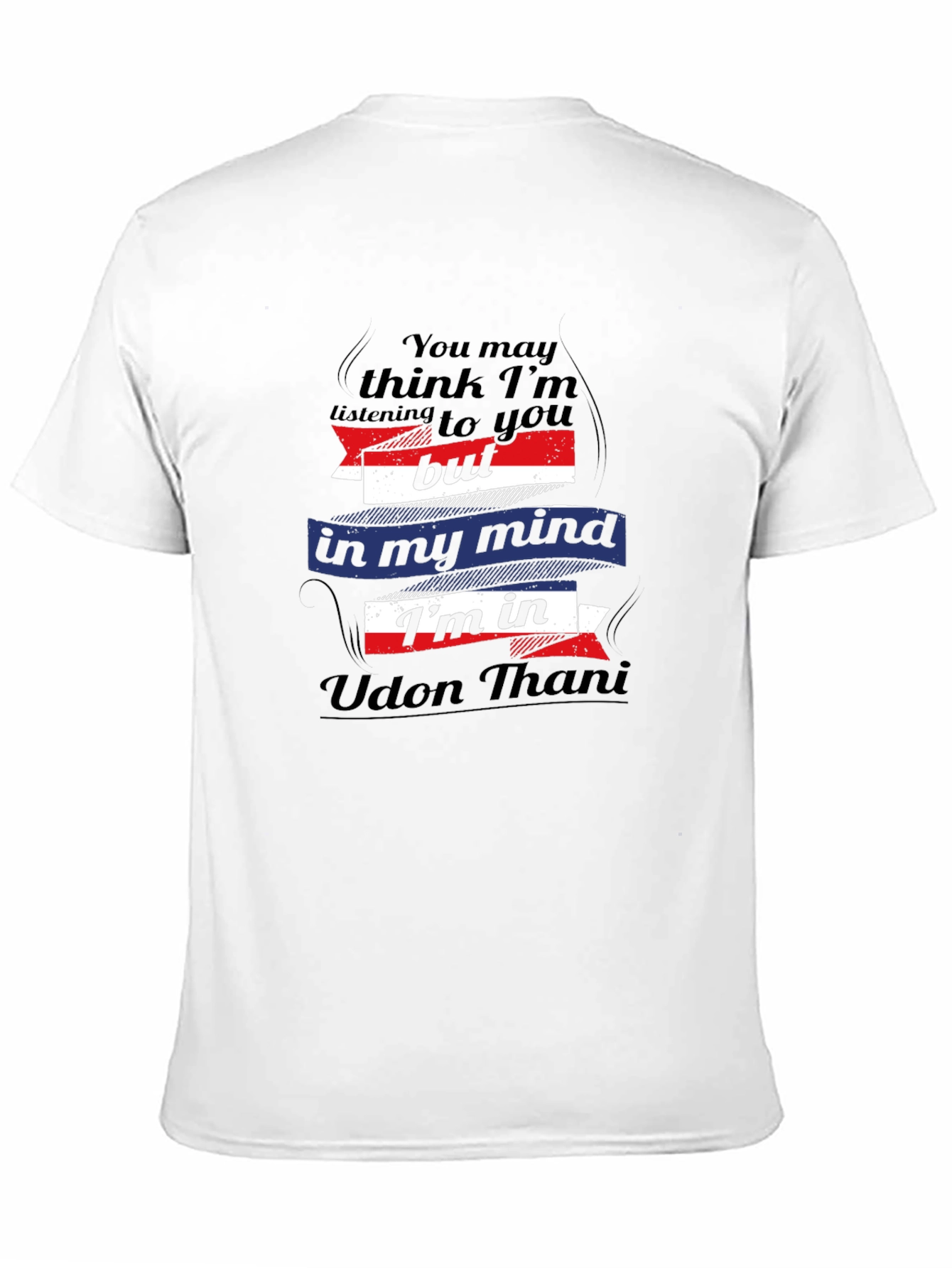 Black Udon Thani Mind T-Shirt - Funny Travel Tee view 11