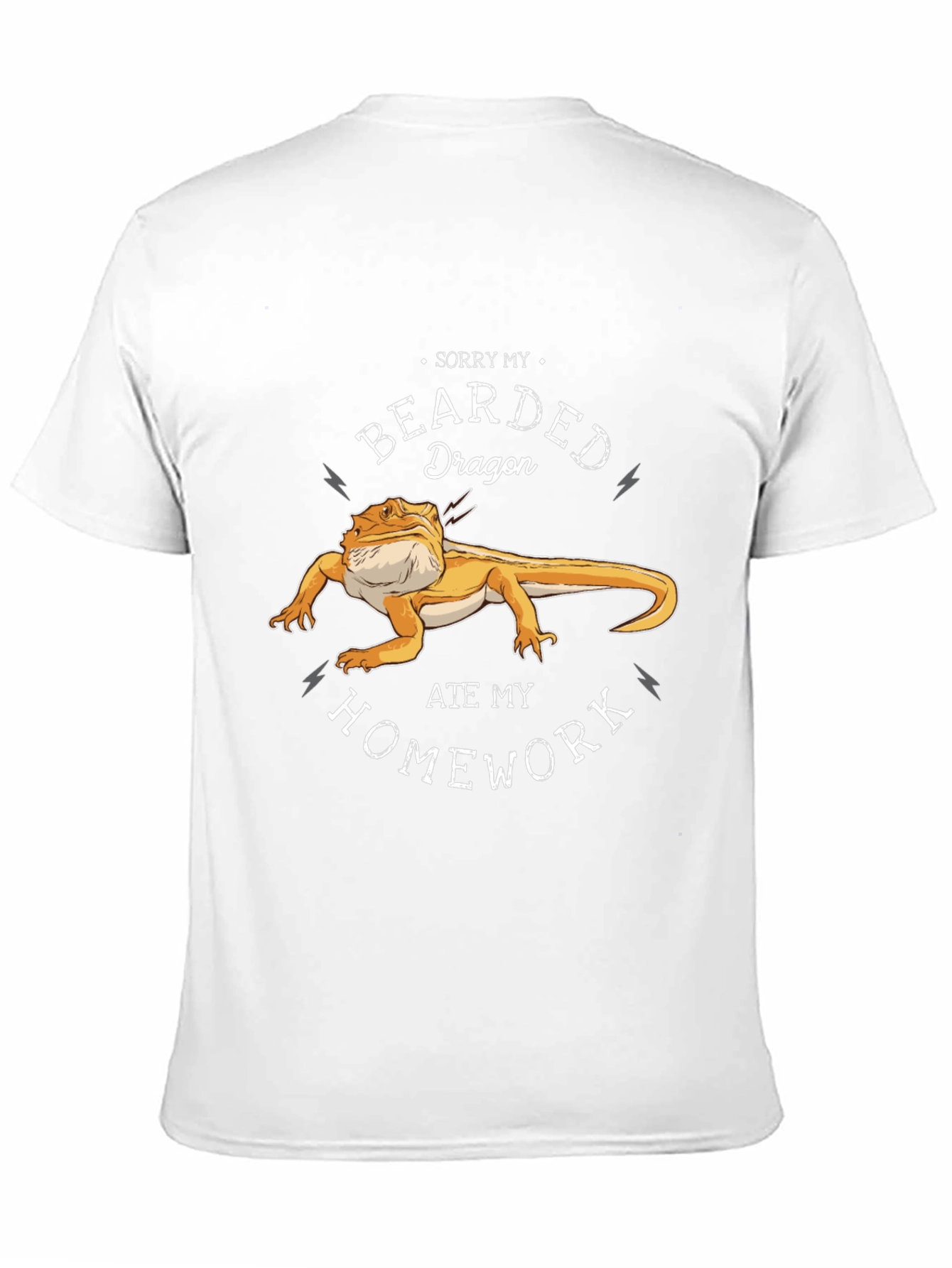 Black Bearded Dragon Ate My Homework T-Shirt view 11
