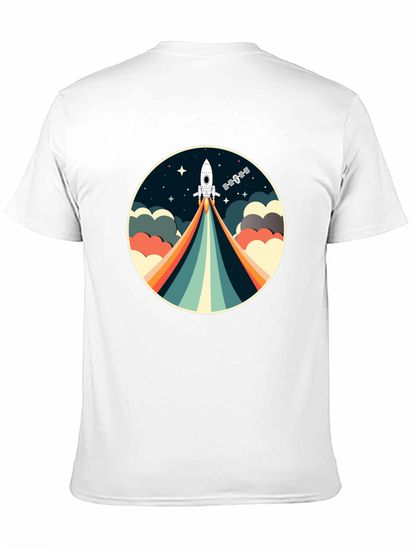 Black Retro Rocket T-Shirt - Space Adventure view 11