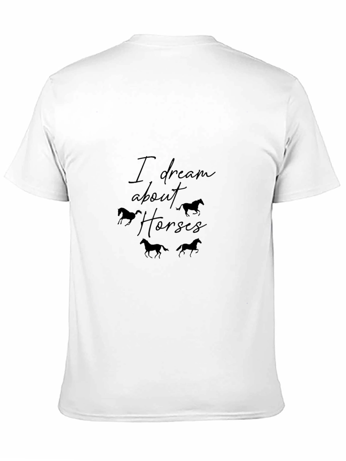 Black I Dream About Horses Graphic Tee view 11