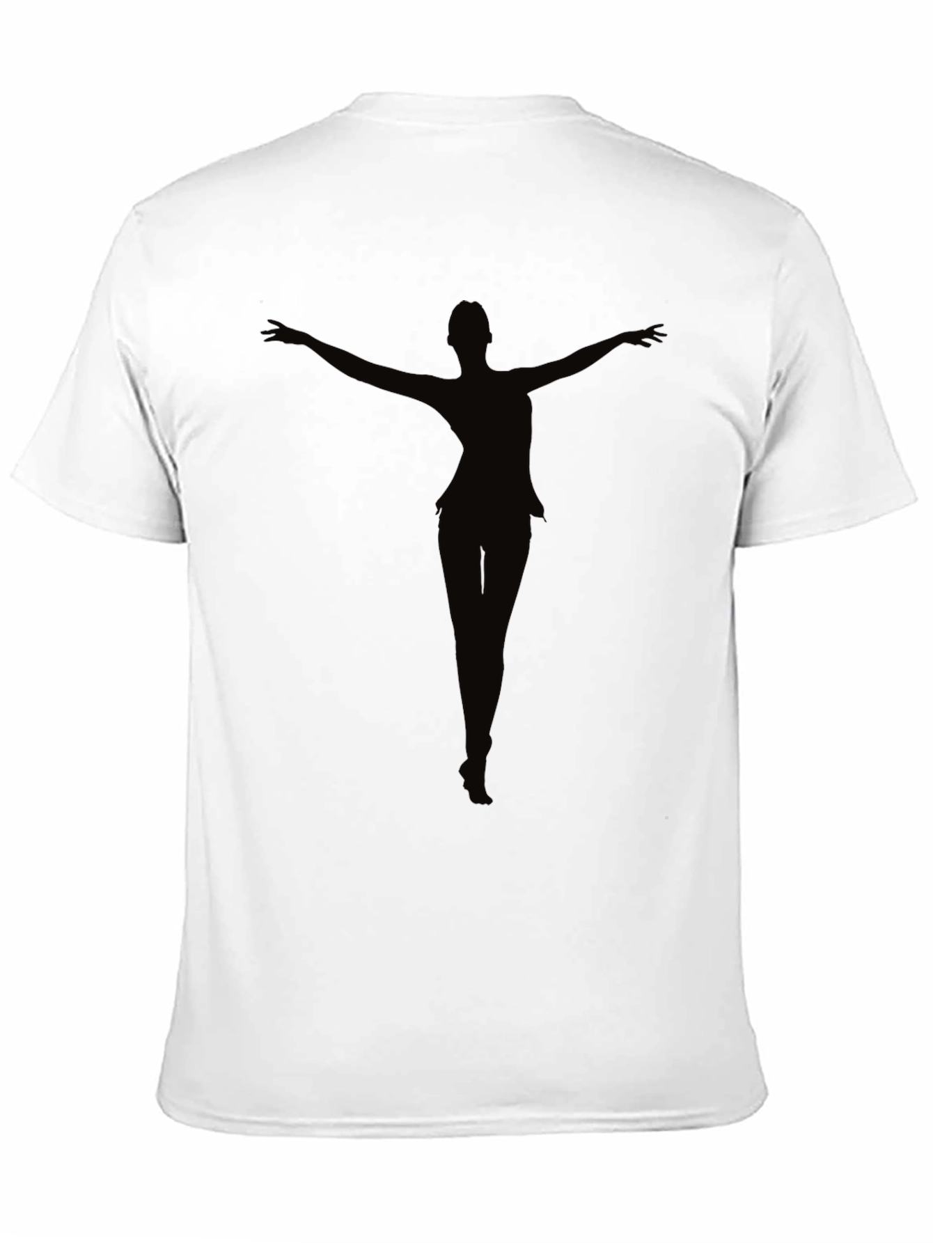 Black Silhouette Dancer Graphic Tee - Men's Black T-Shirt view 11