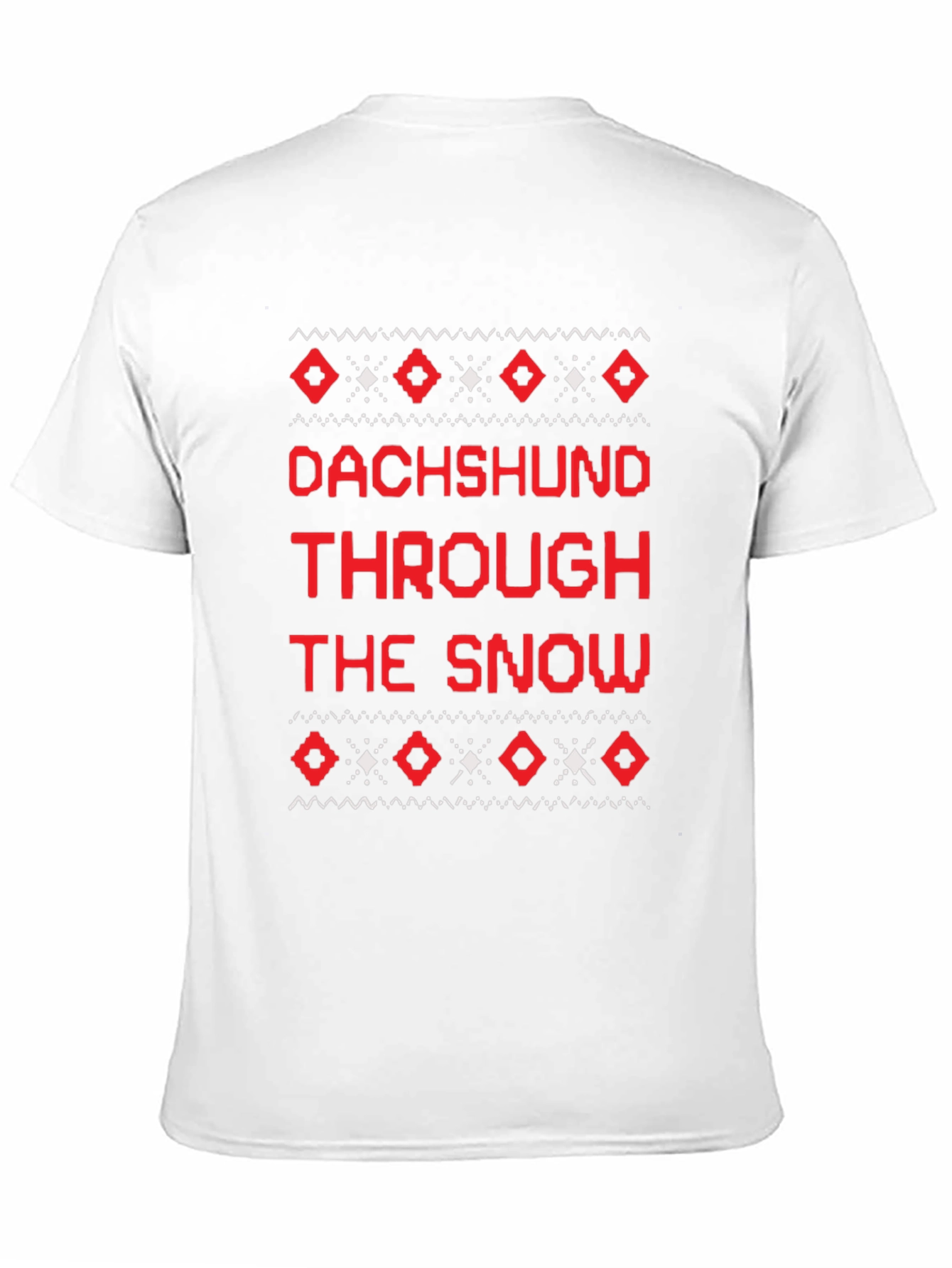 Black Dachshund Through the Snow T-Shirt view 11