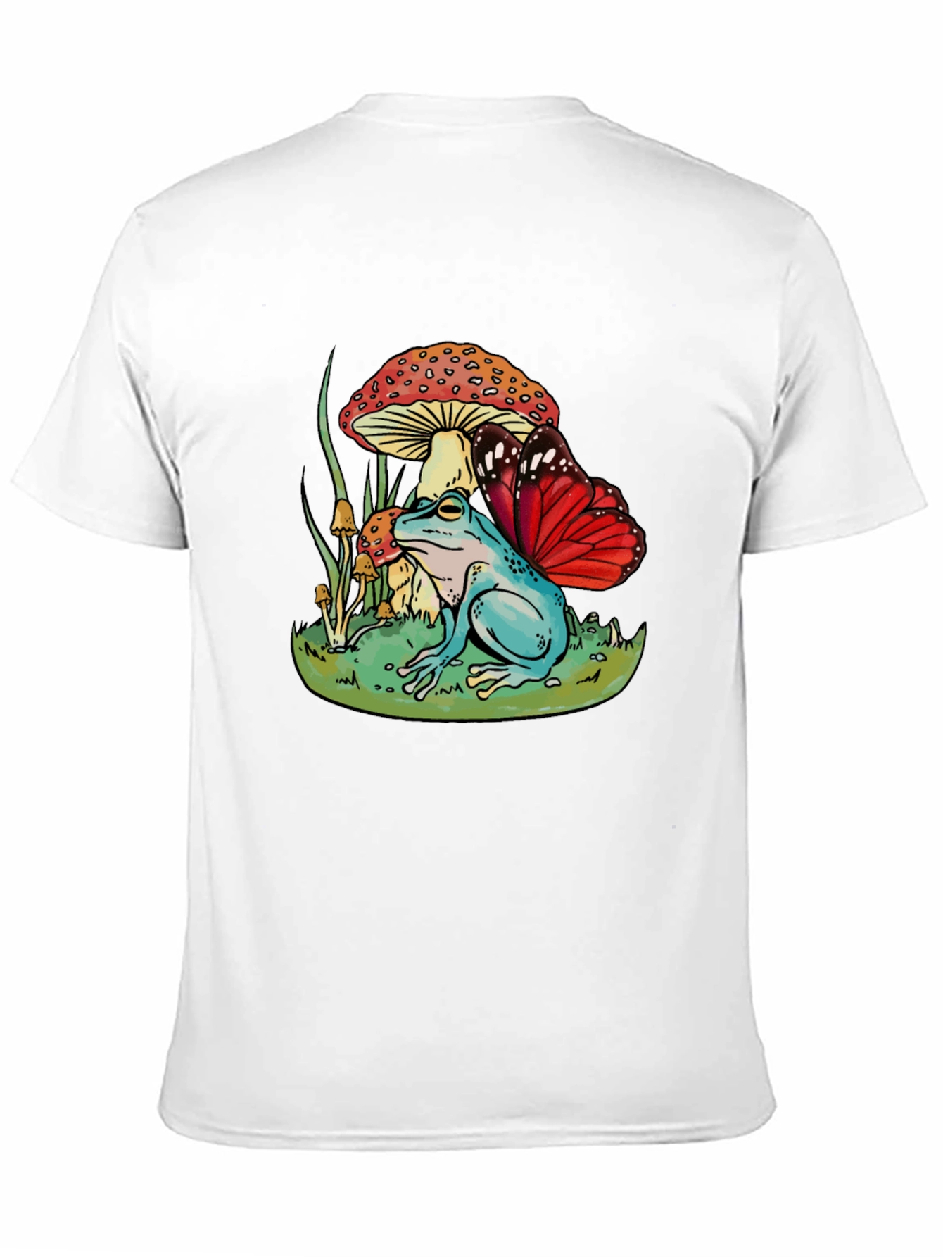 Black Frog & Mushroom Graphic Tee view 11