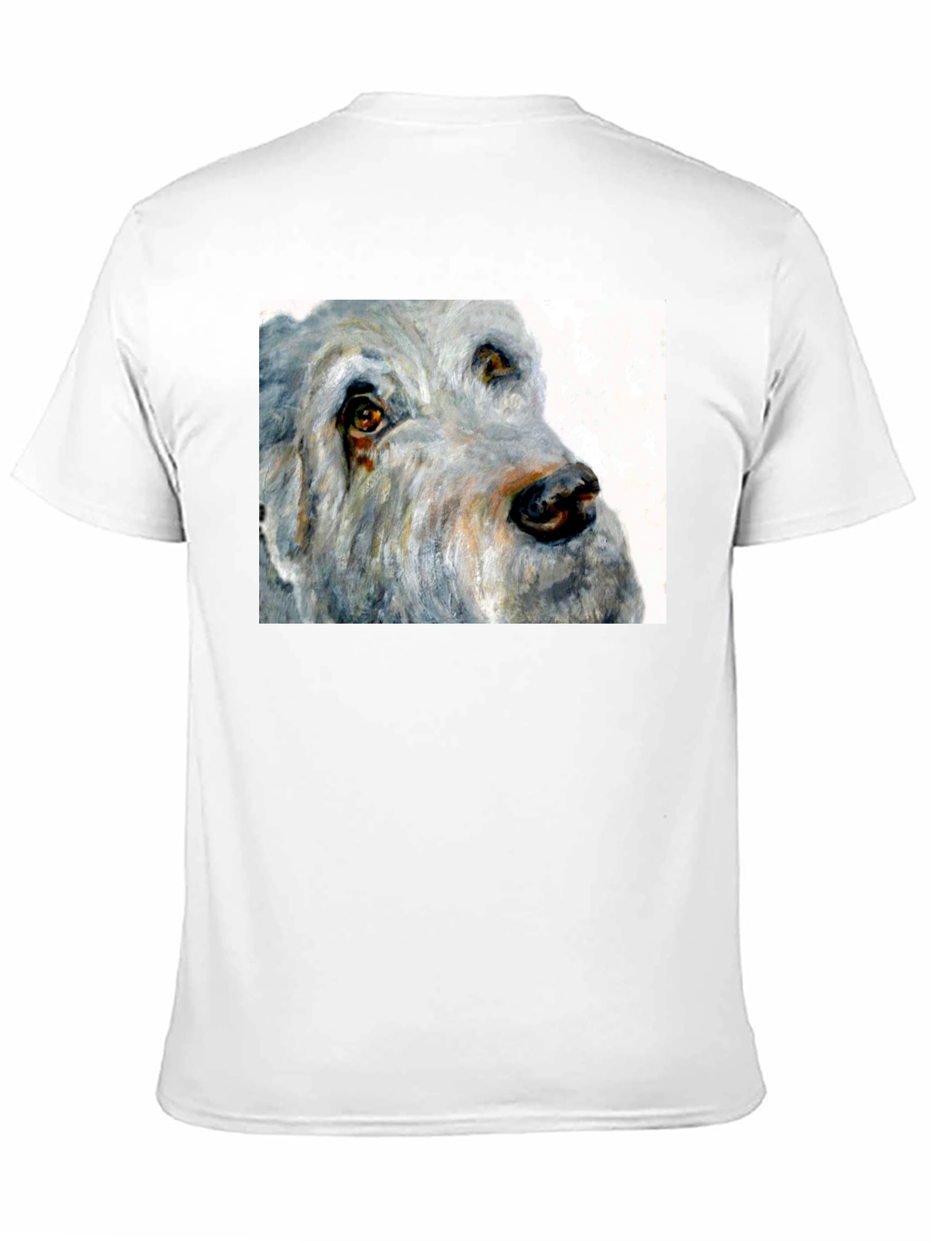 Black Dog Portrait Black T-Shirt view 11