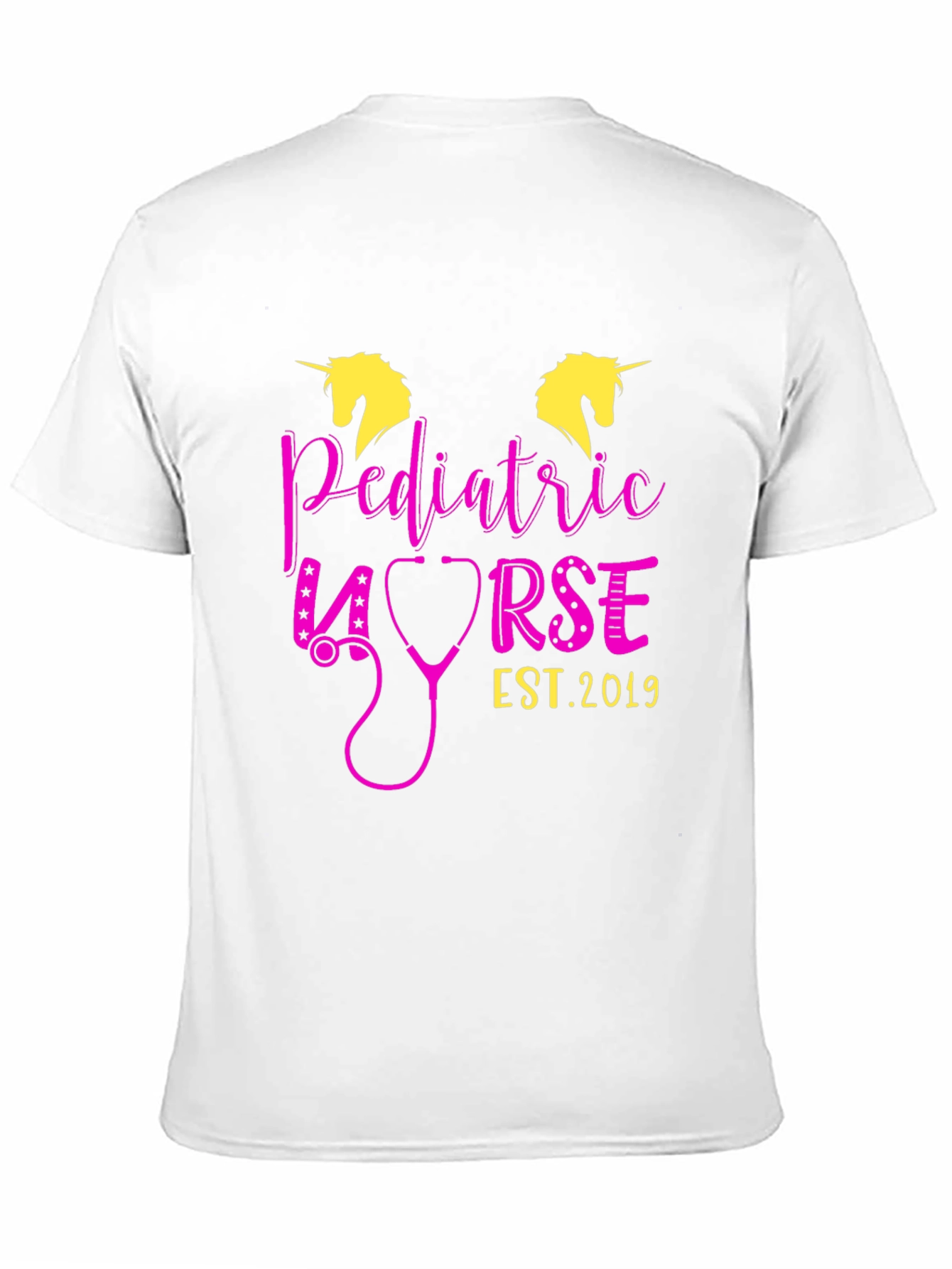 Black Pediatric Nurse Unicorn T-Shirt - Est. 2019 view 11