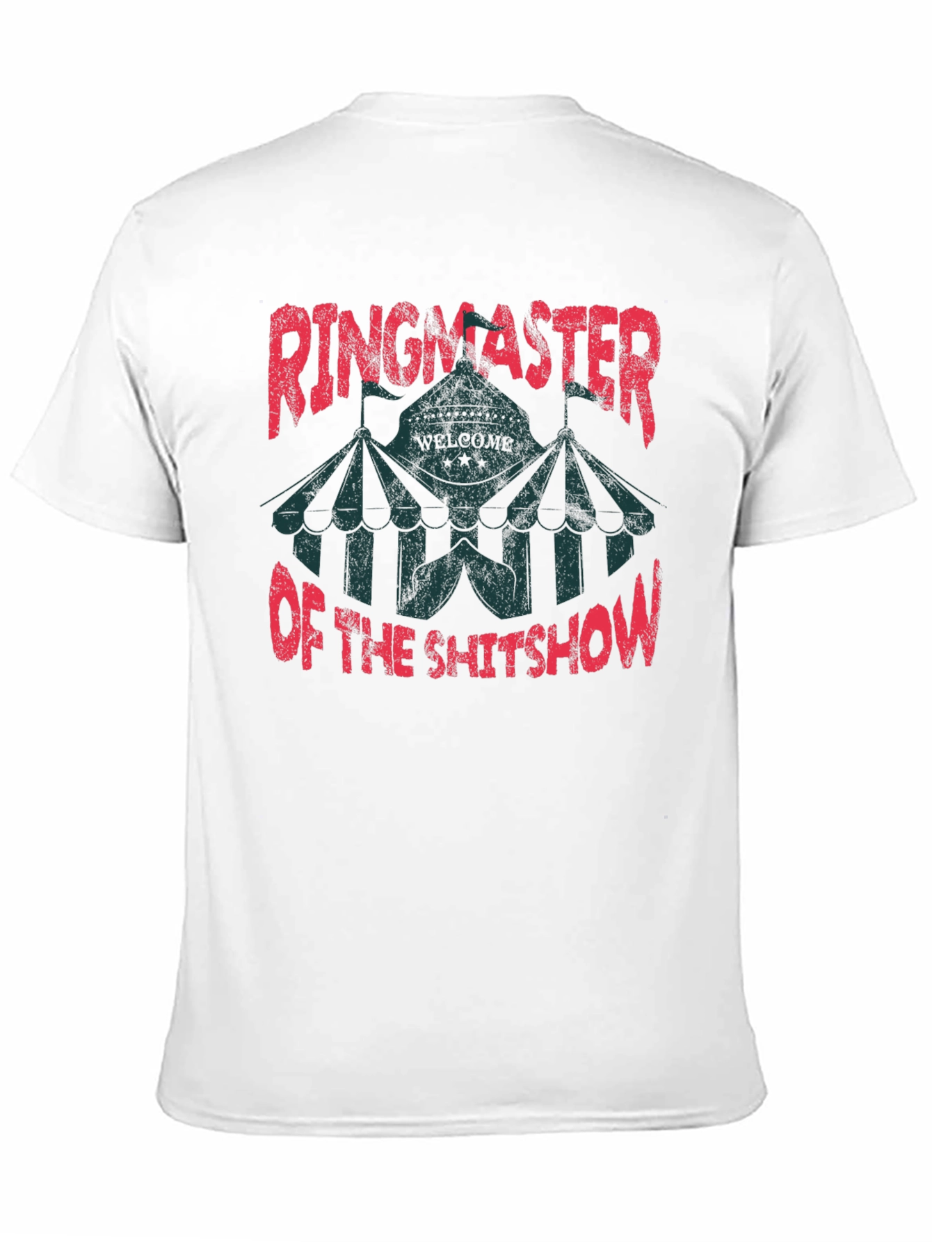 Black Ringmaster of the Shitshow Black Graphic T-Shirt view 11