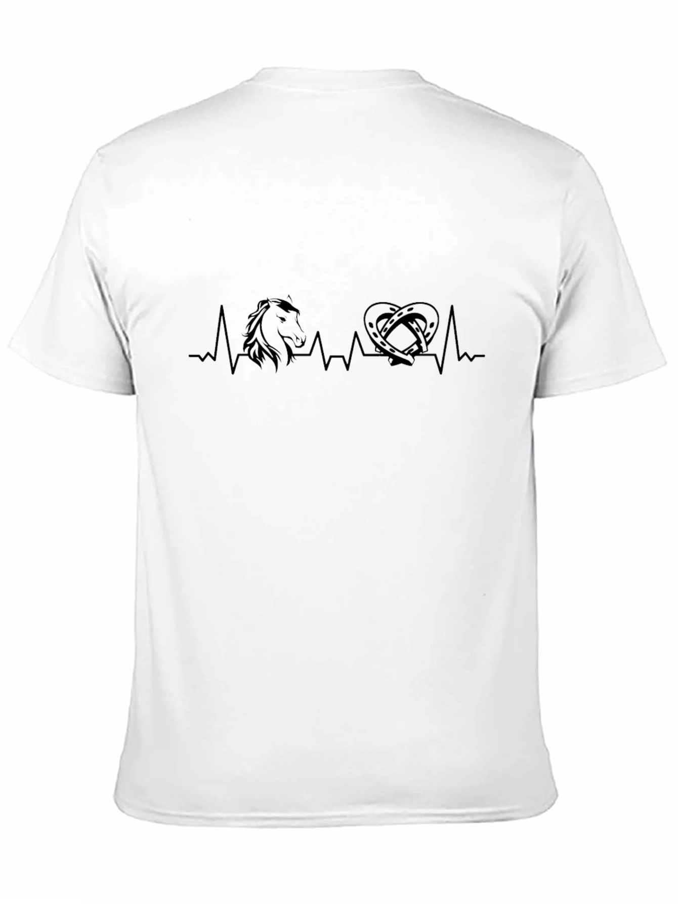 Black Horse & Pretzel Heartbeat Graphic Tee - Unisex view 11