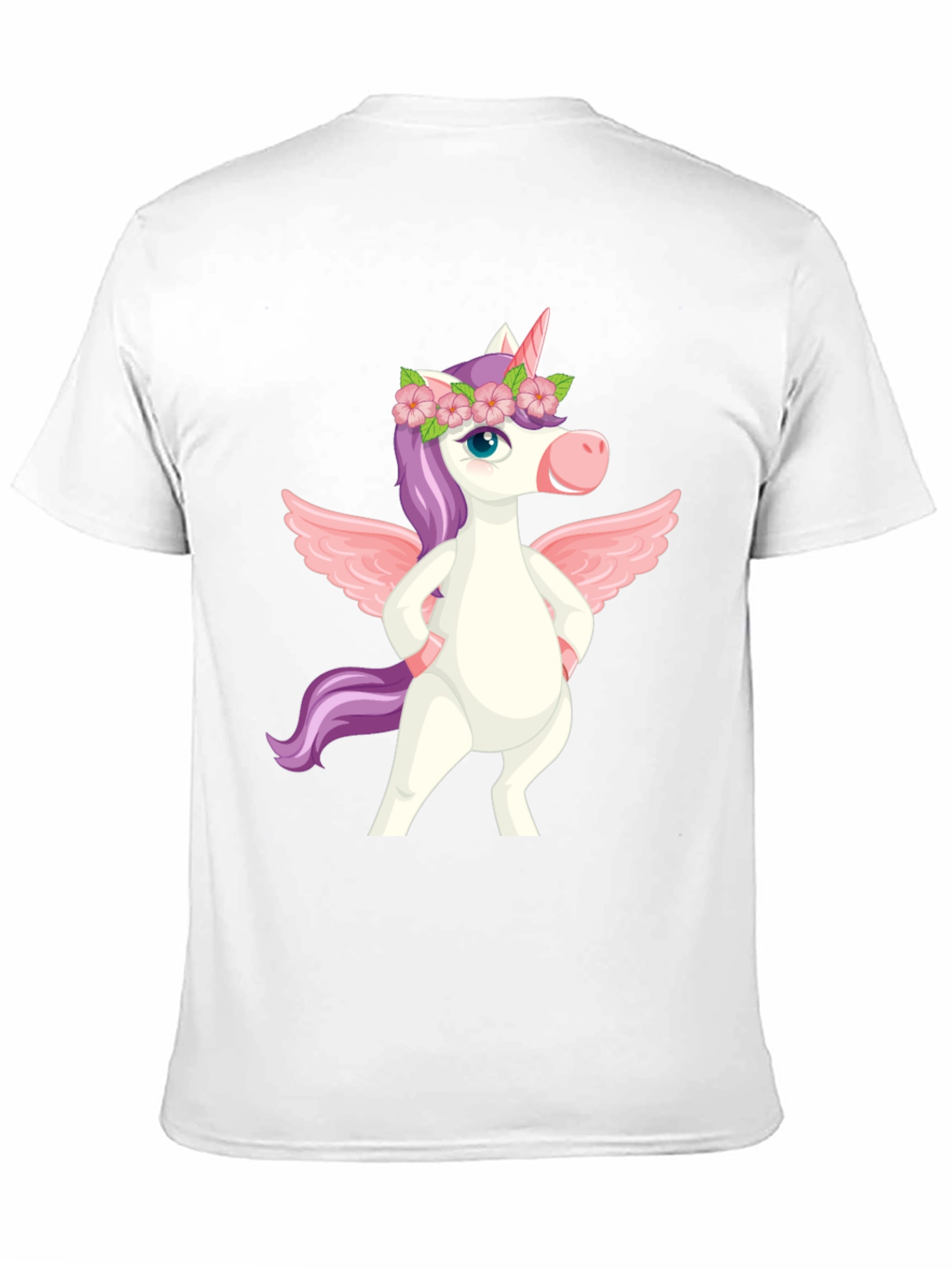 Black Unicorn Pegasus Graphic Tee - Men's Black T-Shirt view 11