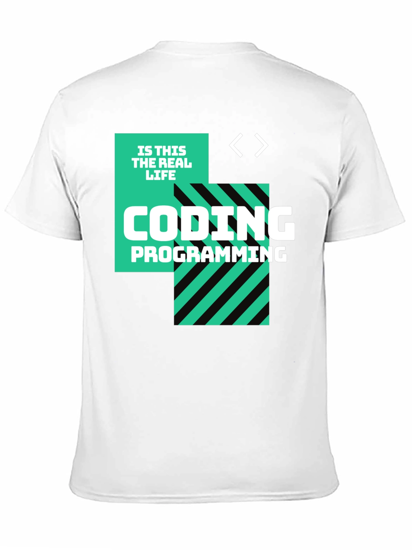 Black Coding is This the Real Life Black T-Shirt view 11