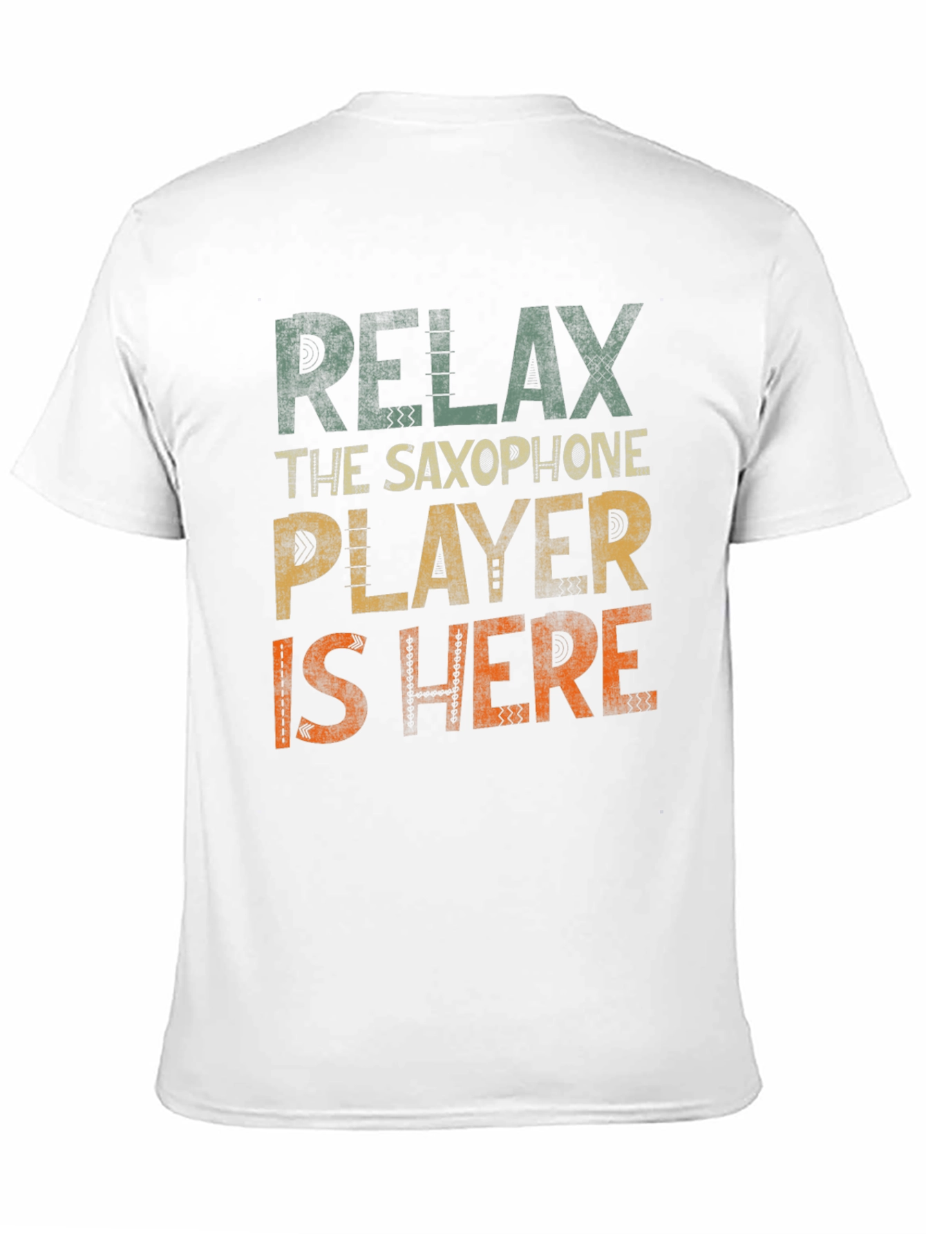 Black Relax Saxophone Player T-Shirt - Music Lover Tee view 11