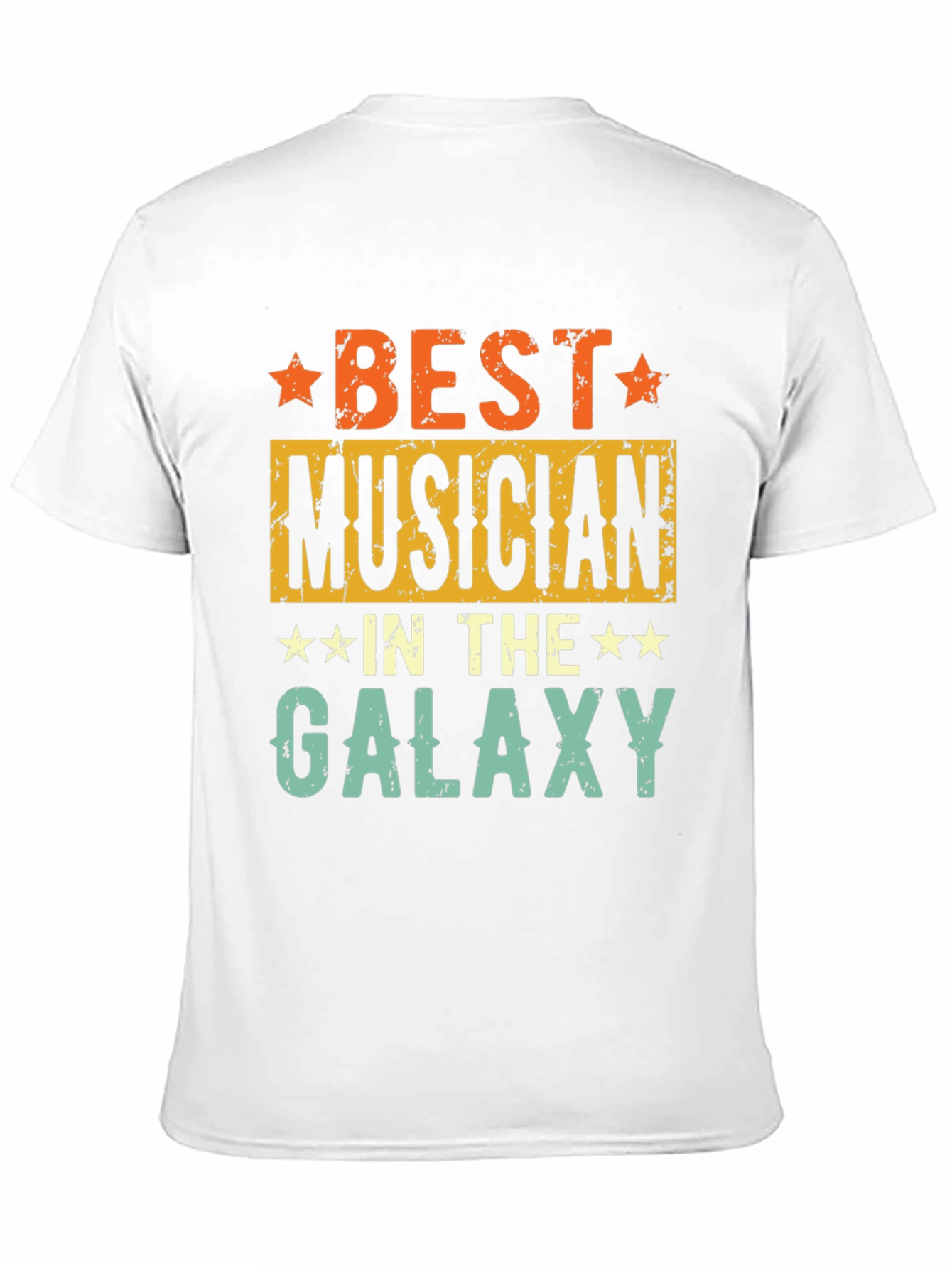 Black Best Musician in the Galaxy T-Shirt - Retro Style view 11