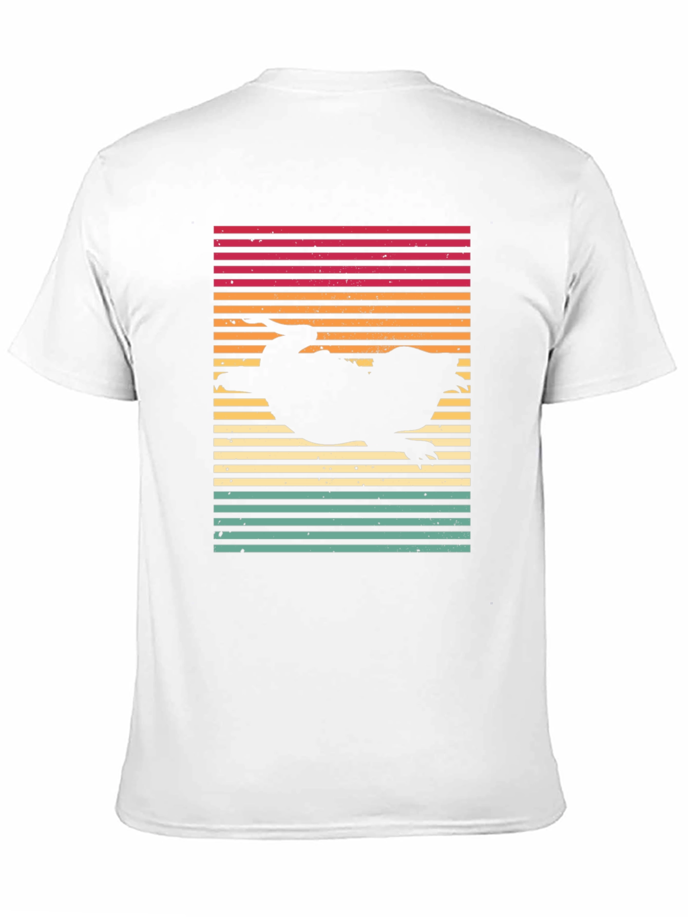 Black Retro Platypus T-Shirt - Sunset Style view 11