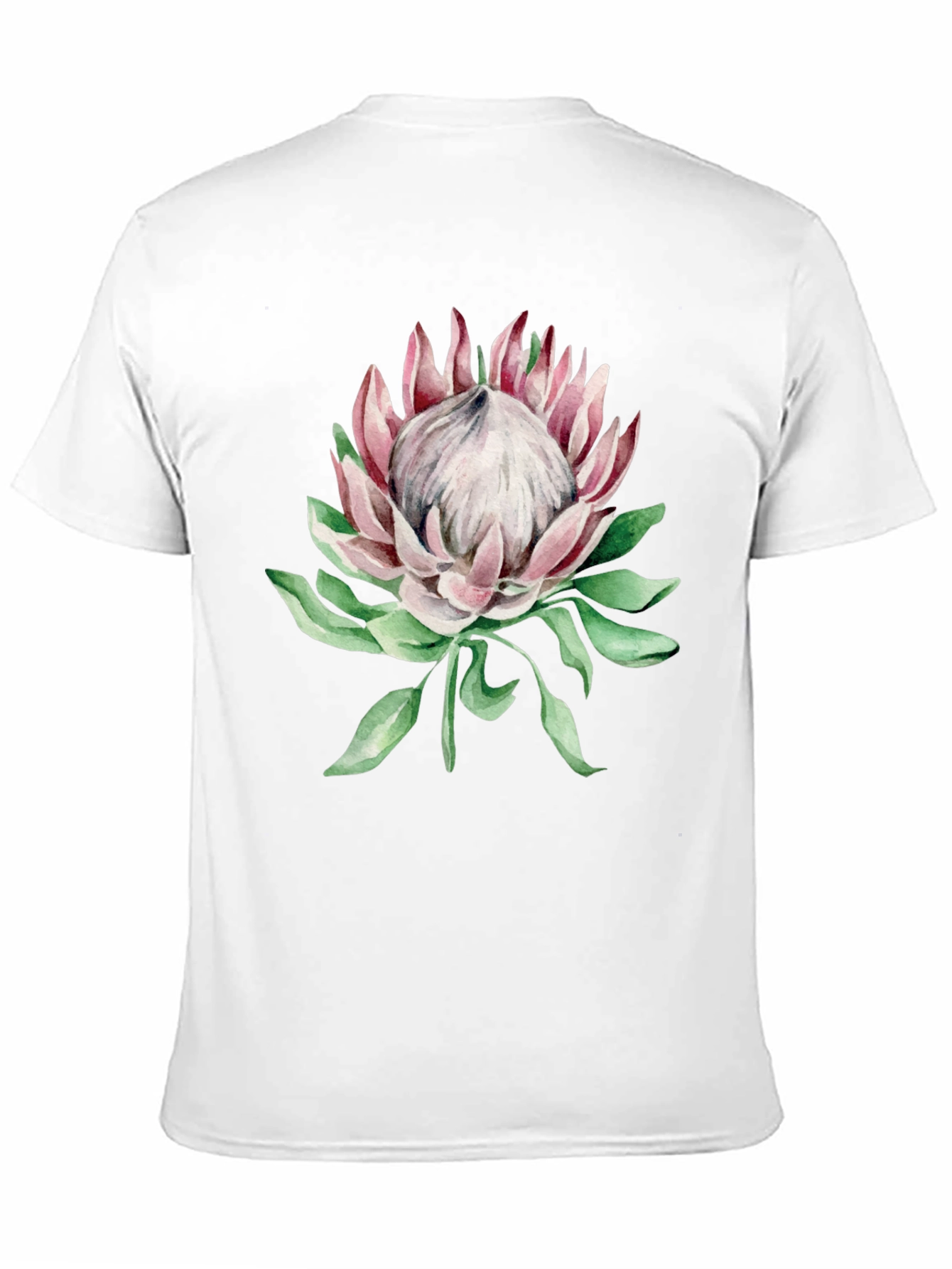 Black Protea Flower Graphic Black T-Shirt view 11