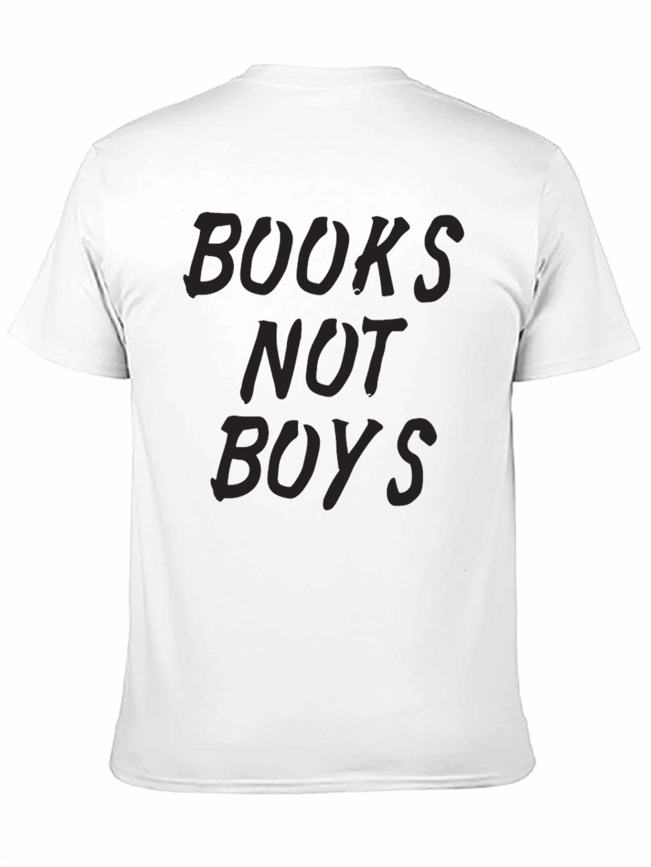 Black Books Not Boys Black T-Shirt Slogan Tee view 11