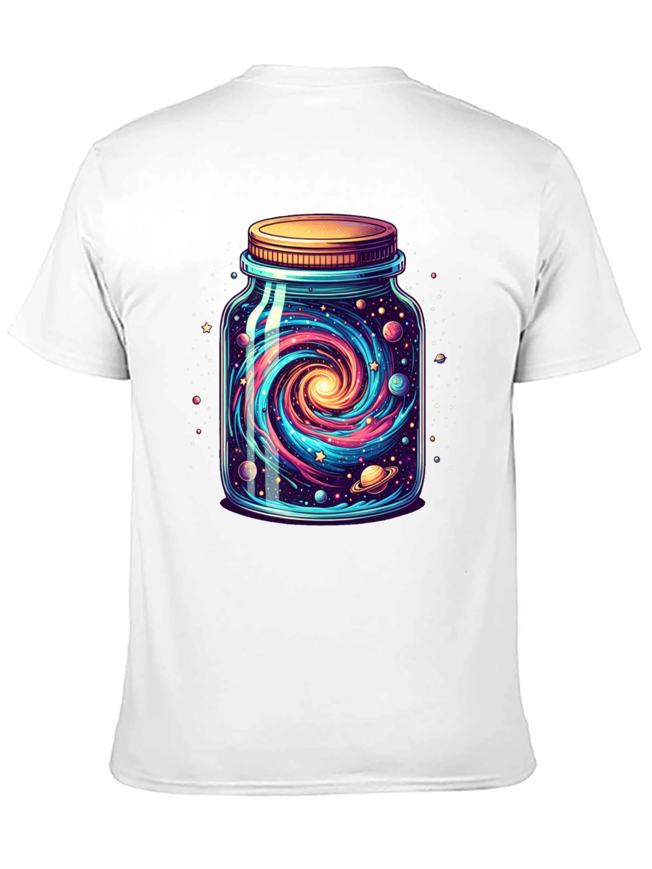 Black Galaxy Jar Graphic Tee - Men's Black T-Shirt view 11