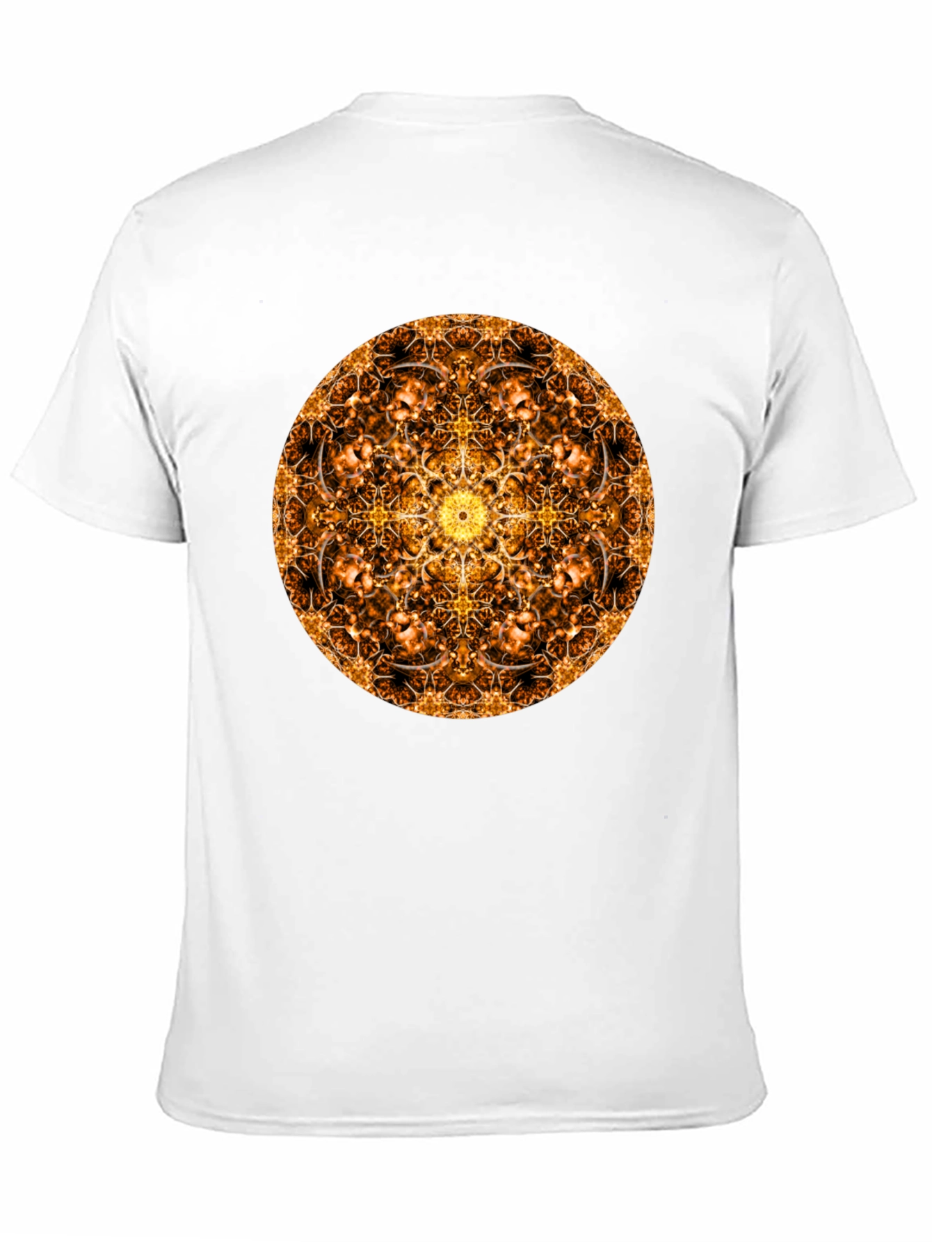 Black Golden Mandala T-Shirt: Sacred Geometry Design view 11
