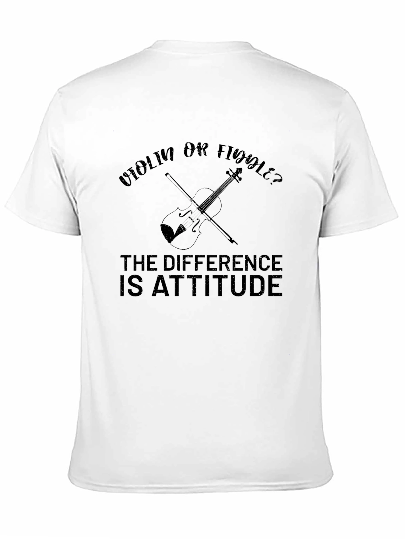 Black Violin or Fiddle T-Shirt - Attitude Makes the Difference view 11