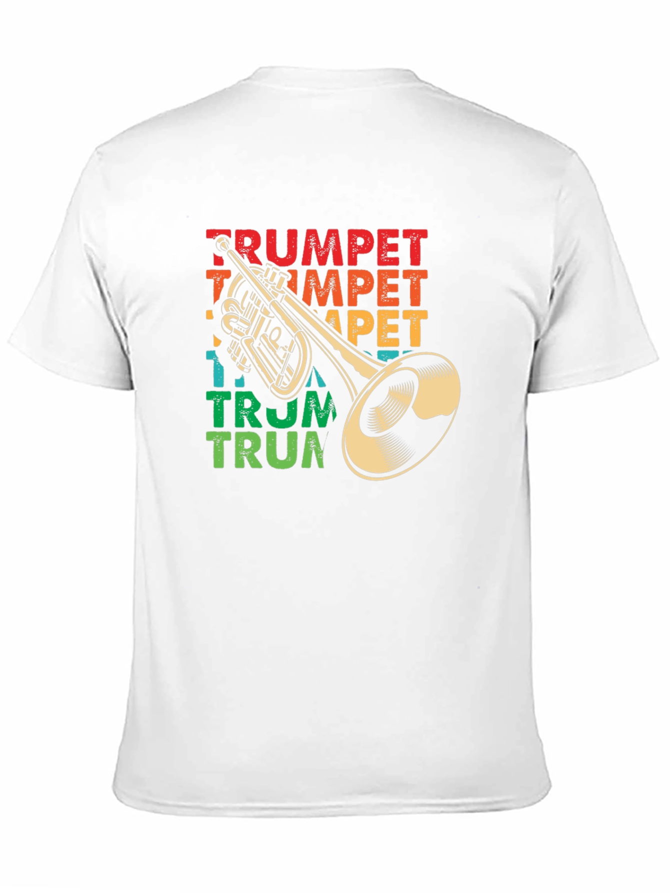 Black Retro Trumpet Graphic T-Shirt - Music Lover Tee view 11