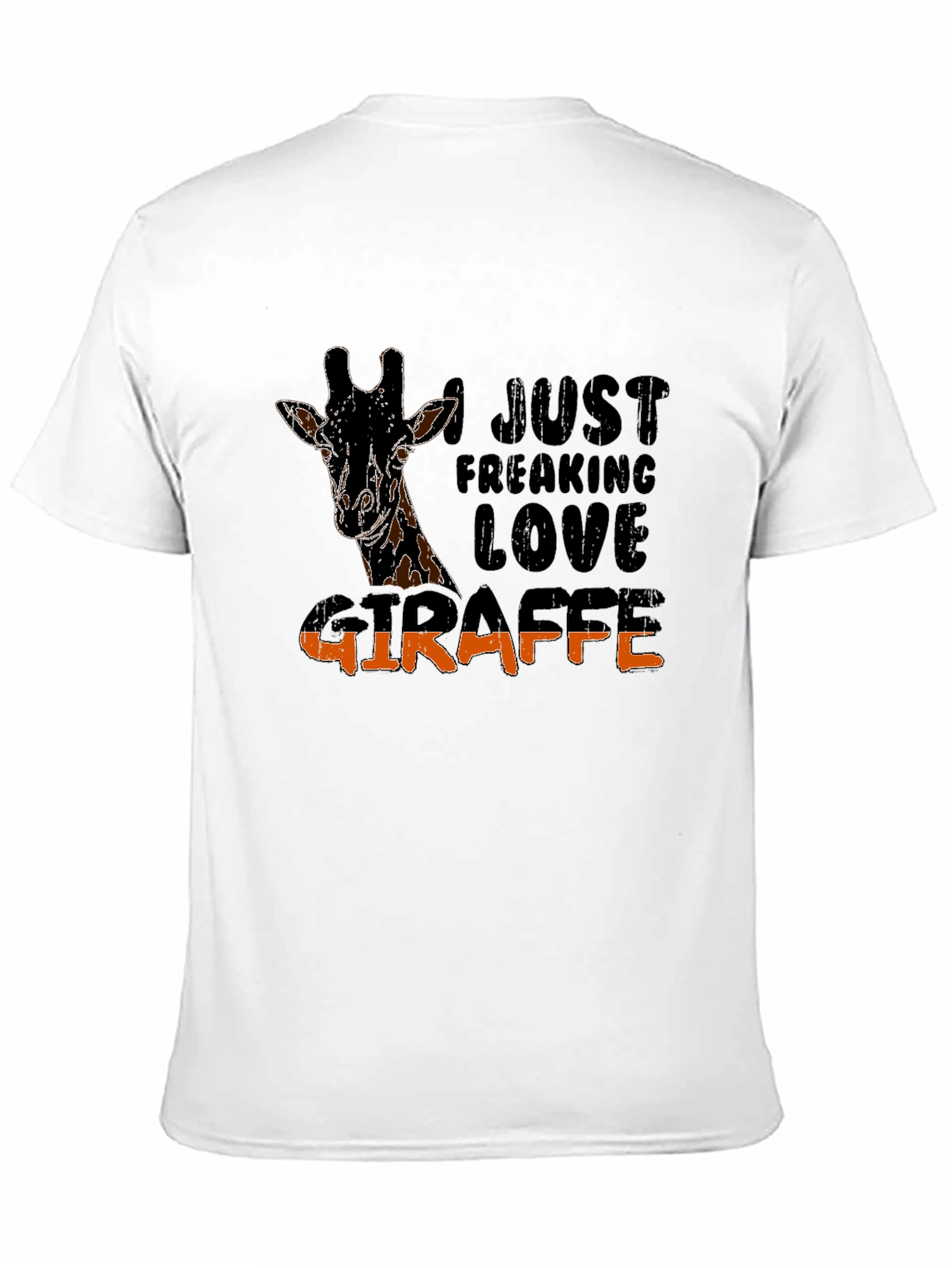 Black I Just Freaking Love Giraffe Graphic Tee view 11