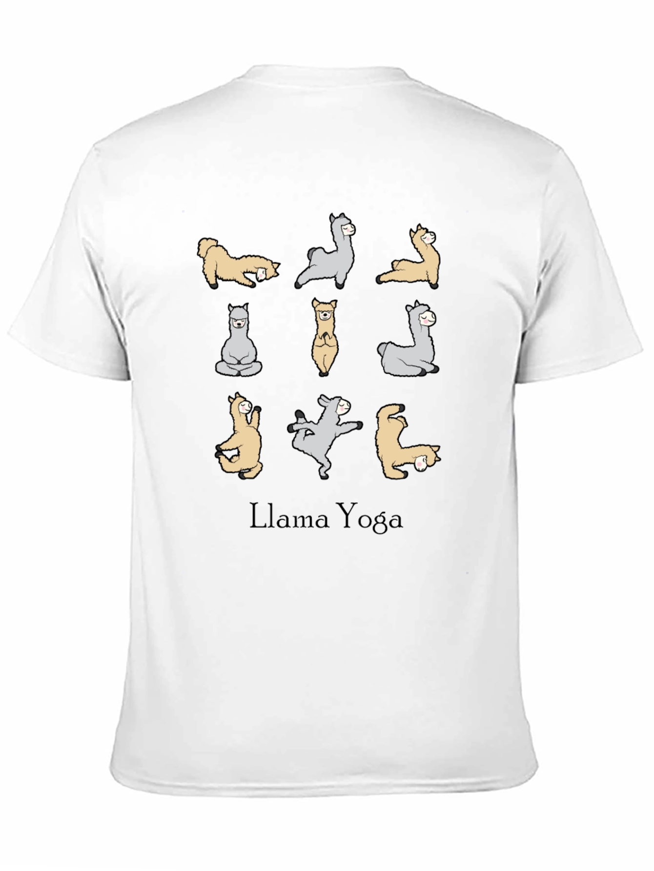 Black Llama Yoga Graphic Tee - Soft Cotton Blend view 11