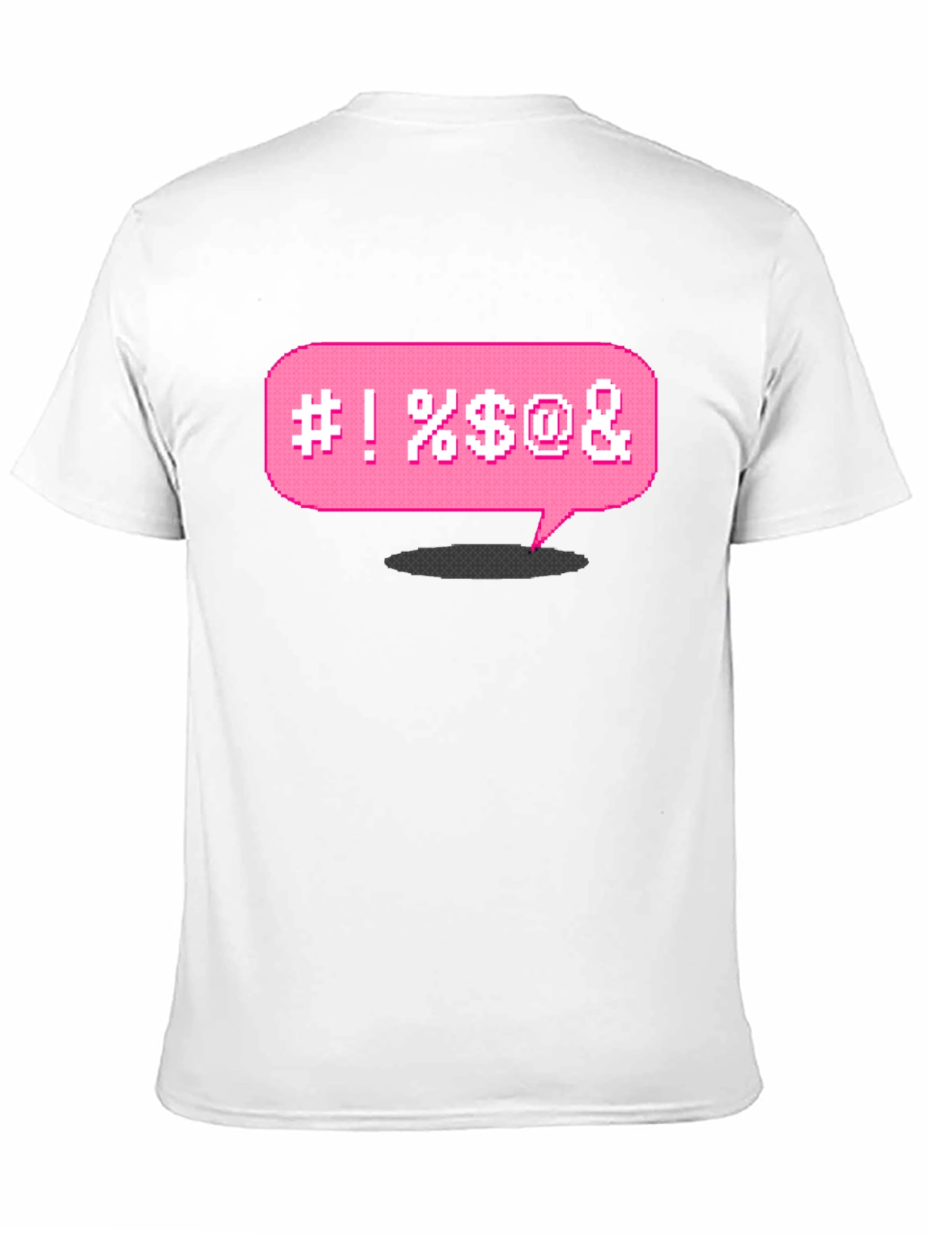 Black Pixel Profanity T-Shirt - Funny Graphic Tee view 11