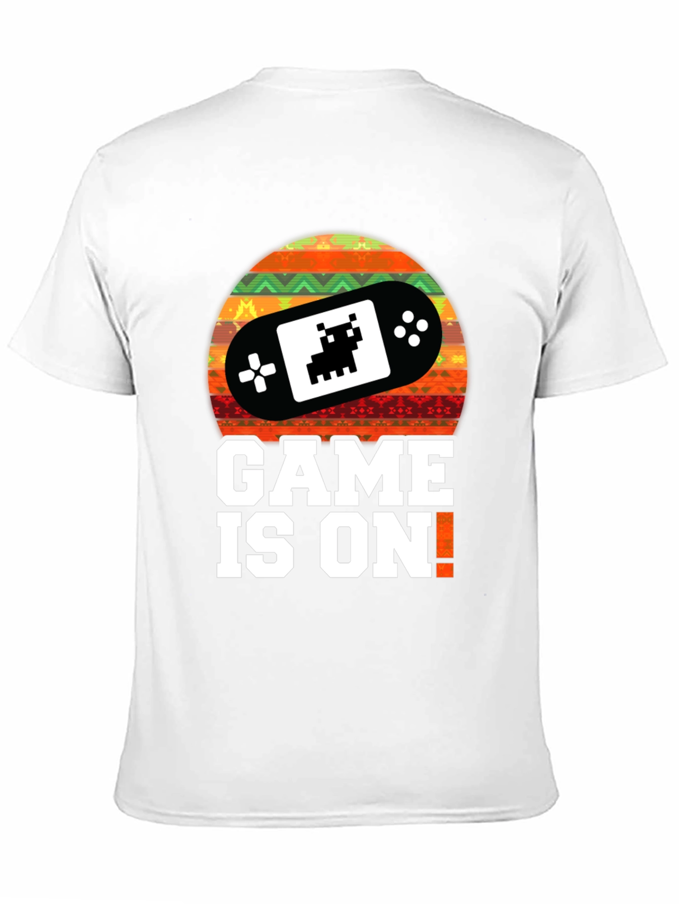 Black Game On! Retro Gamer T-Shirt - Black view 11