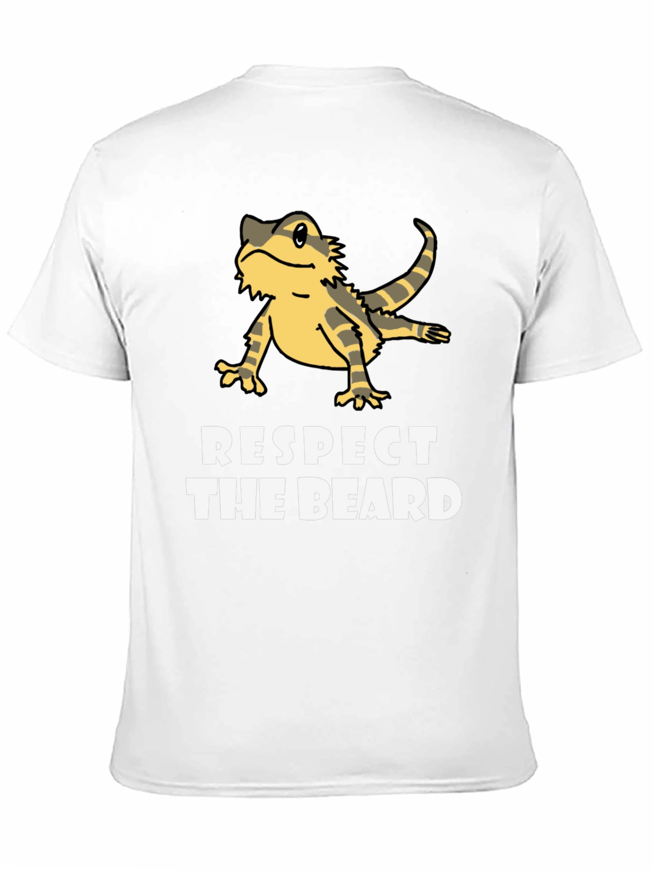 Black Respect The Beard Bearded Dragon T-Shirt view 11