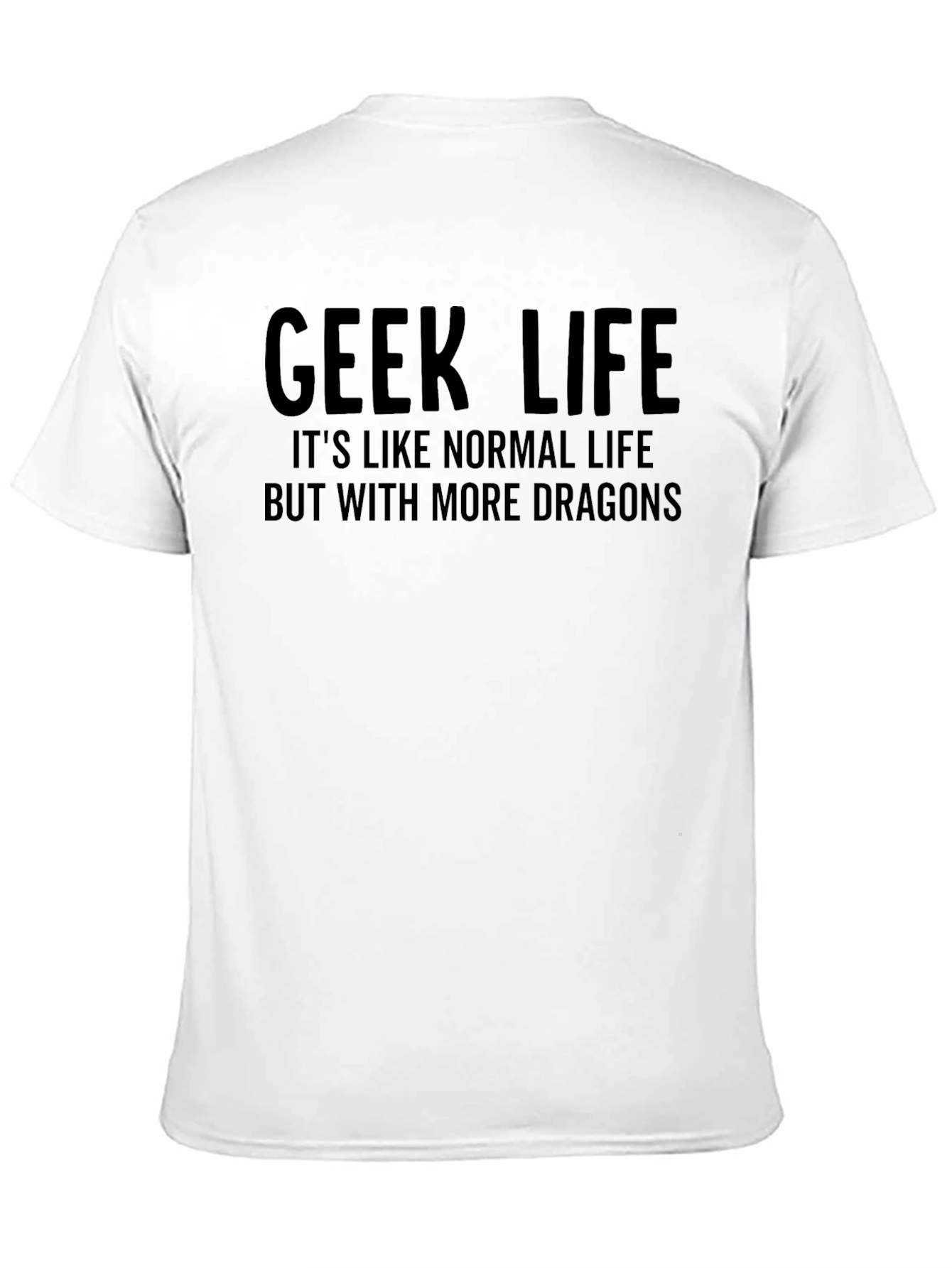 Black Geek Life Dragon Tee - Men's Graphic T-Shirt view 11