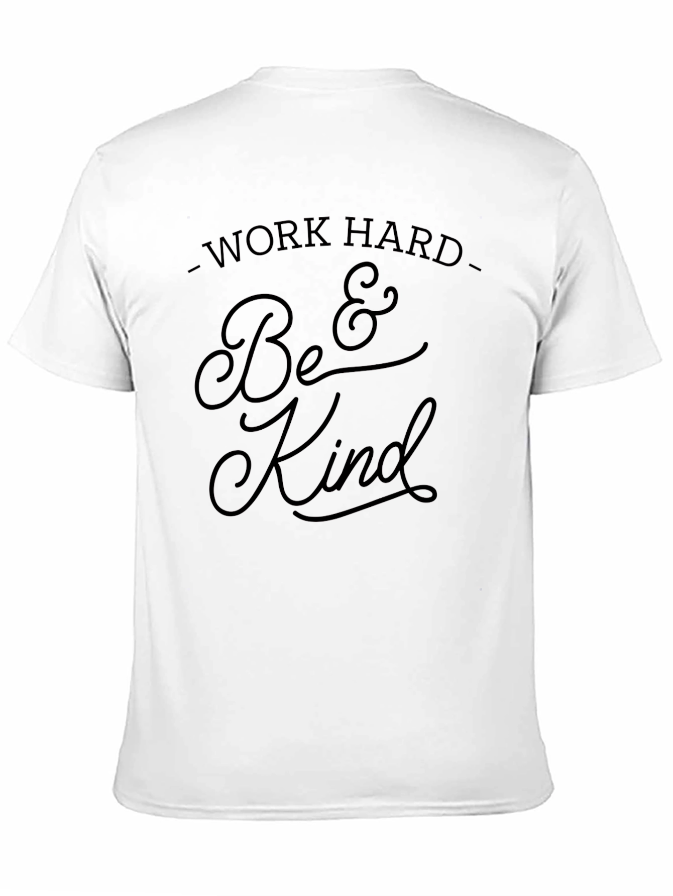 Black Work Hard & Be Kind Graphic Tee - Soft Cotton Blend view 11
